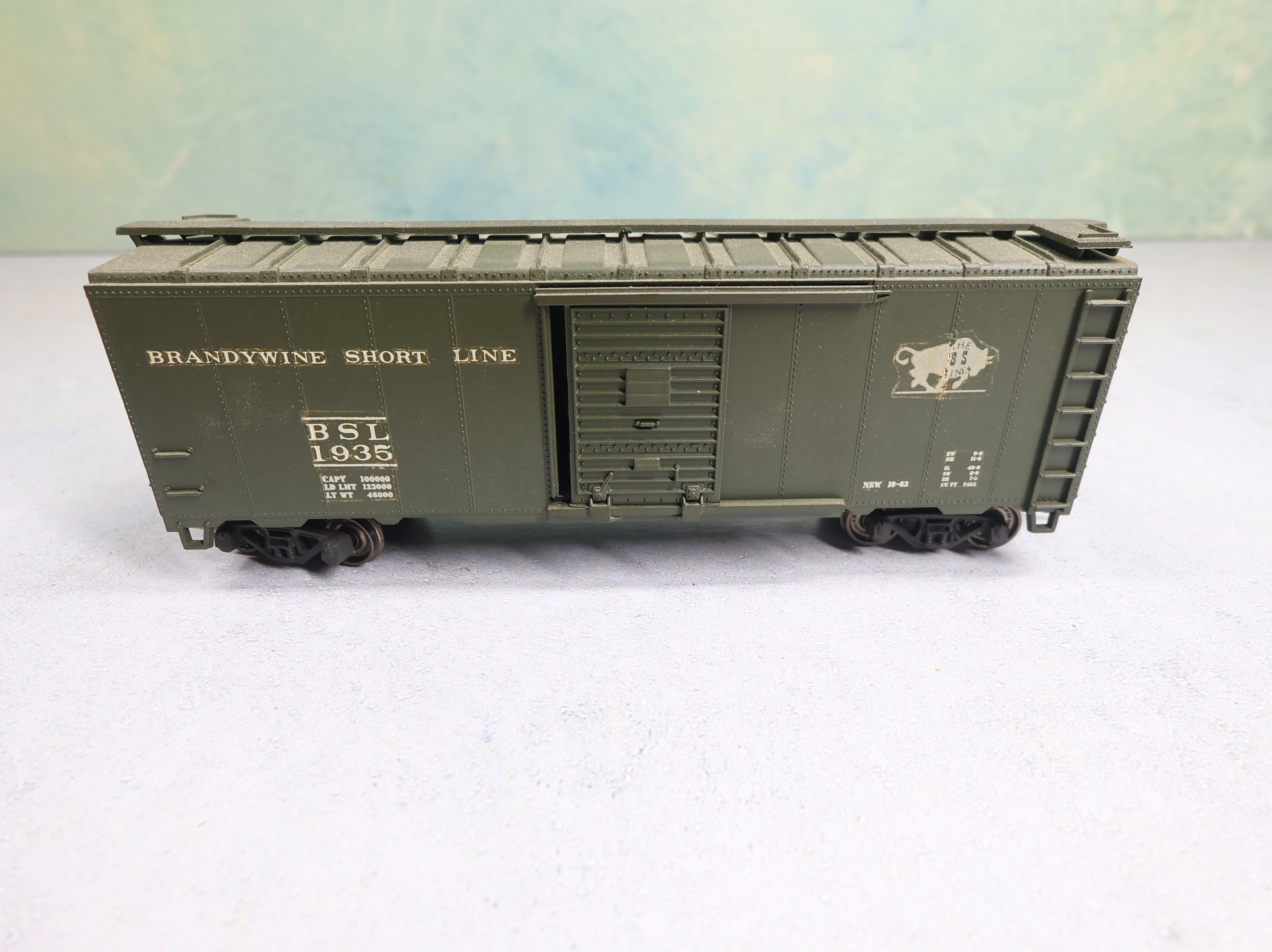 USED Athearn HO Scale 40' Box Car Brandywine Short Line BSL #1935 Decal