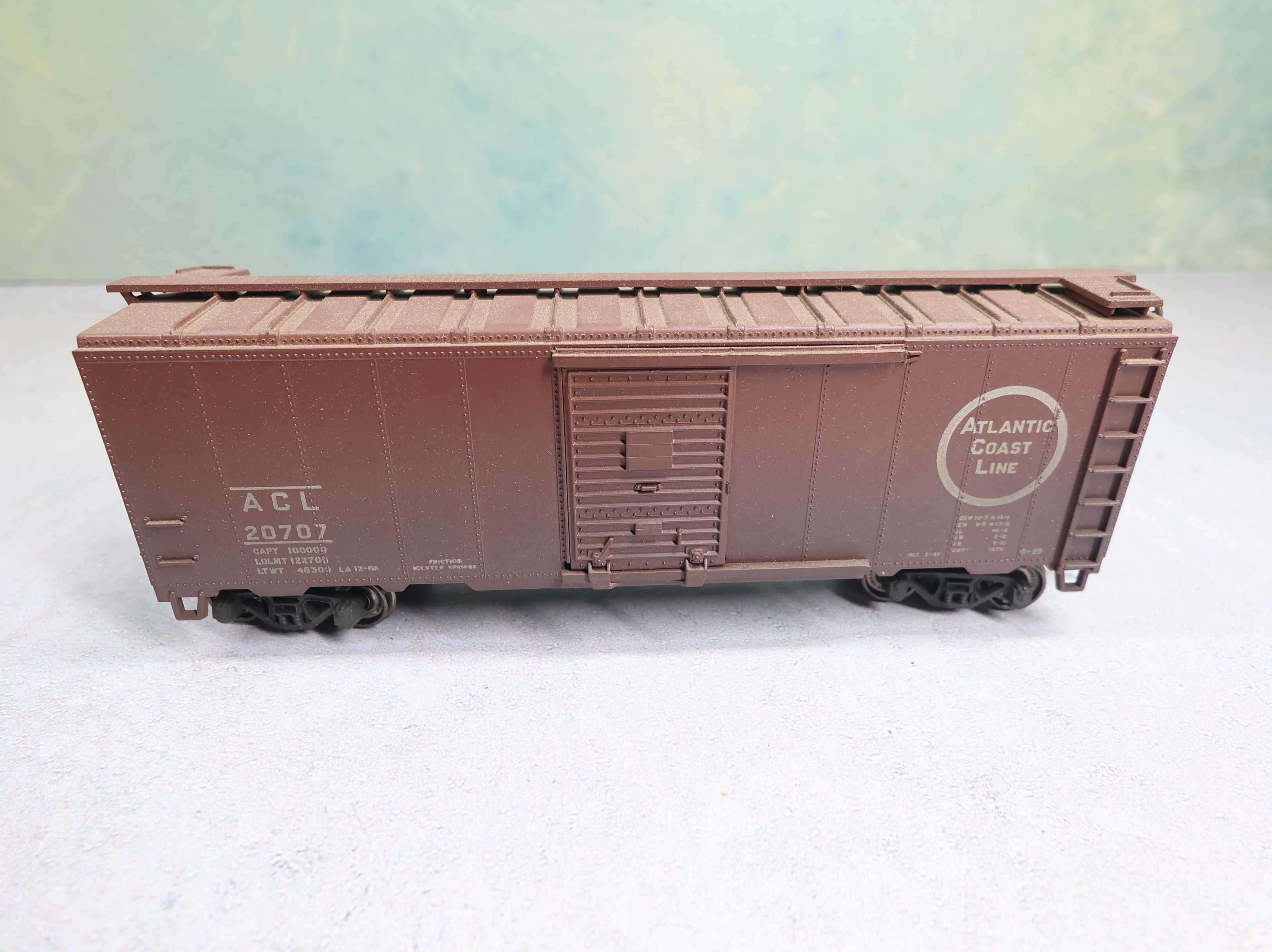 USED Athearn HO Scale 40' Box Car Atlantic Coast Line ACL #20707 Weathered