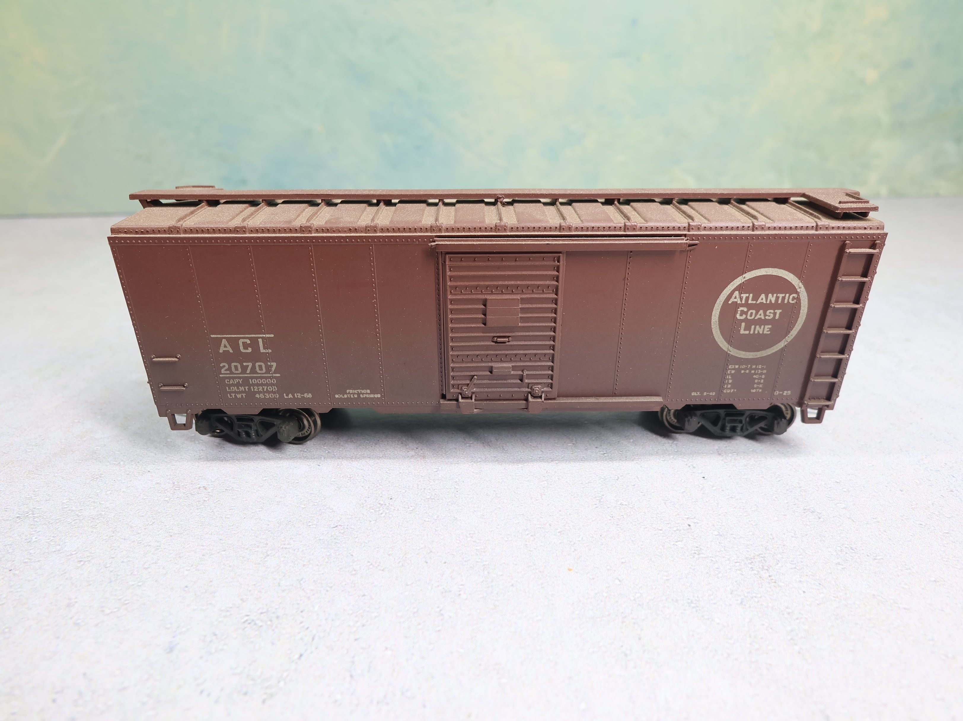 USED Athearn HO Scale 40' Box Car Atlantic Coast Line ACL #20707 Weathered