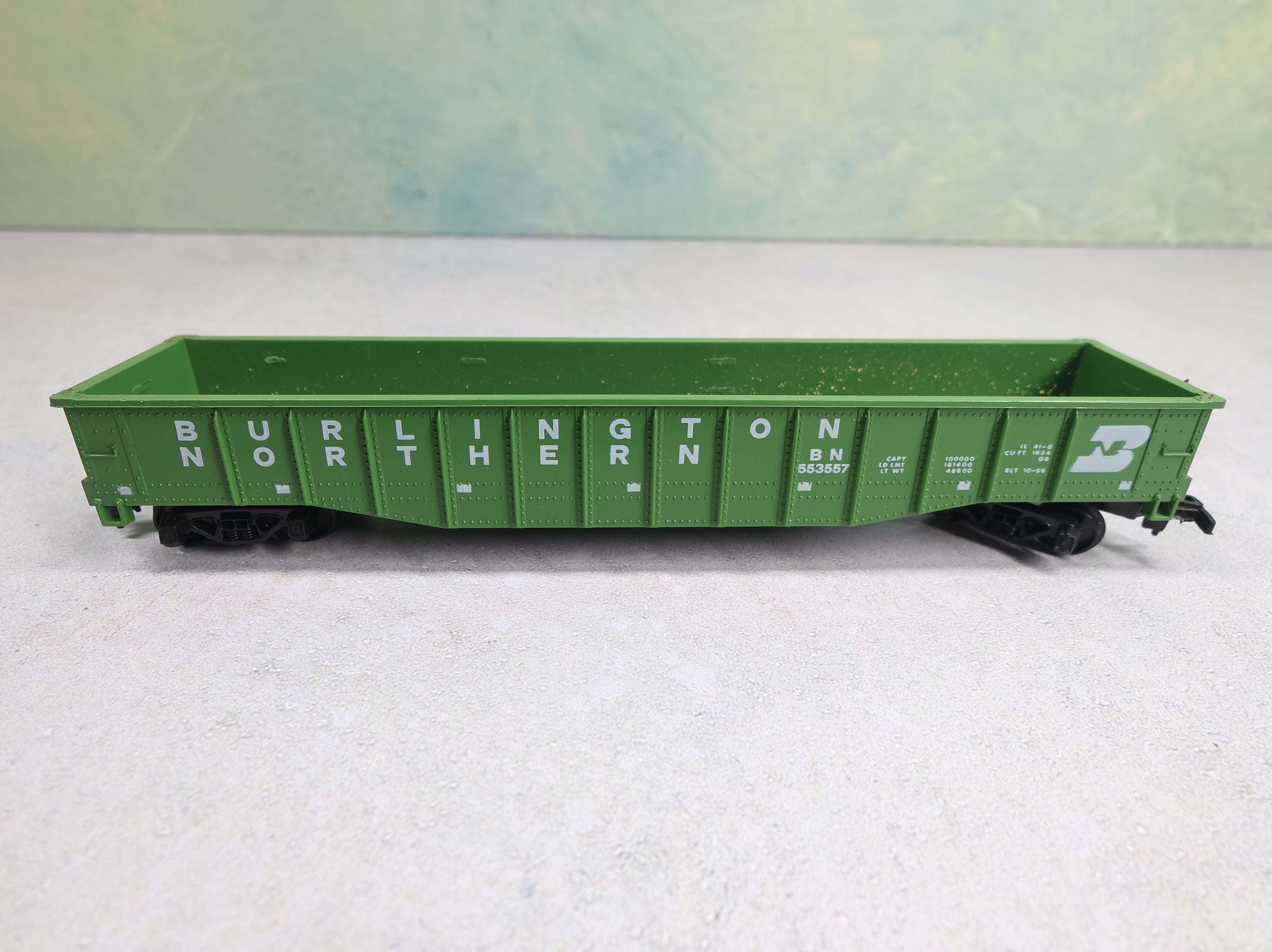 USED AHM HO Scale 50' Gondola Burlington Northern BN #553557