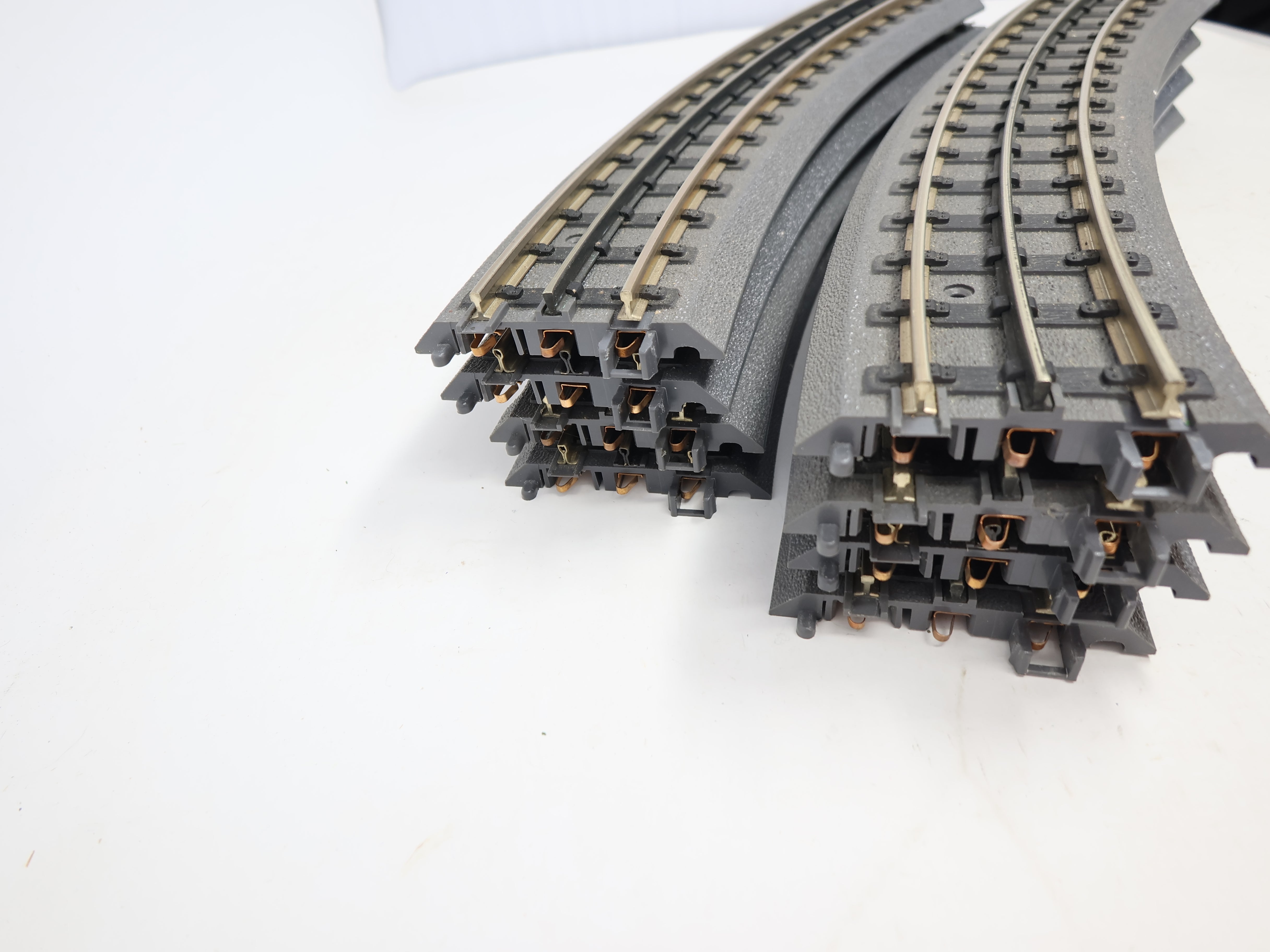 USED MTH Rail King O, Lot of 8 - Curve O-54 RealTrax Track