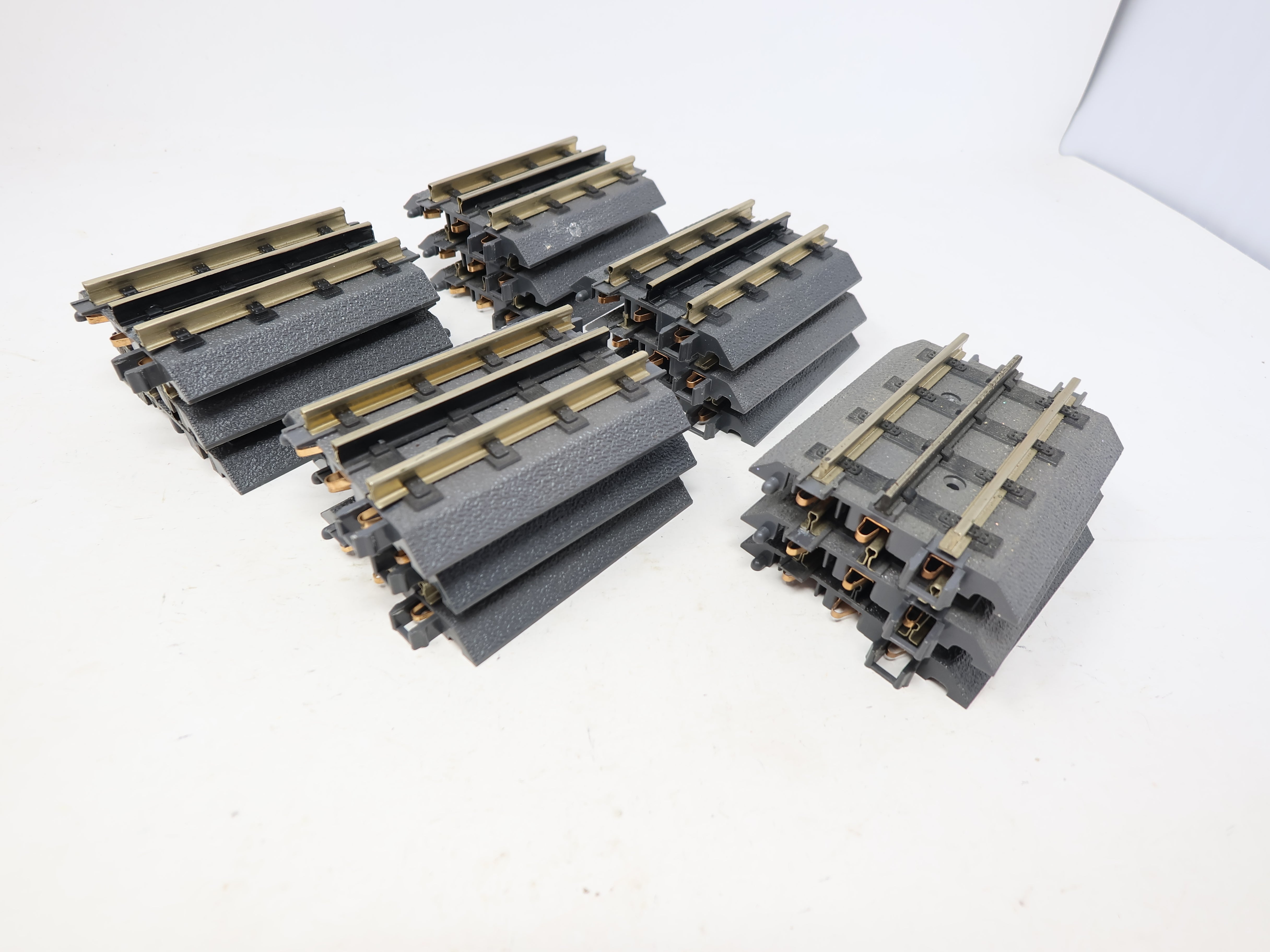 USED MTH Rail King O, Lot of 15 - Straight 3 1/2" RealTrax Track