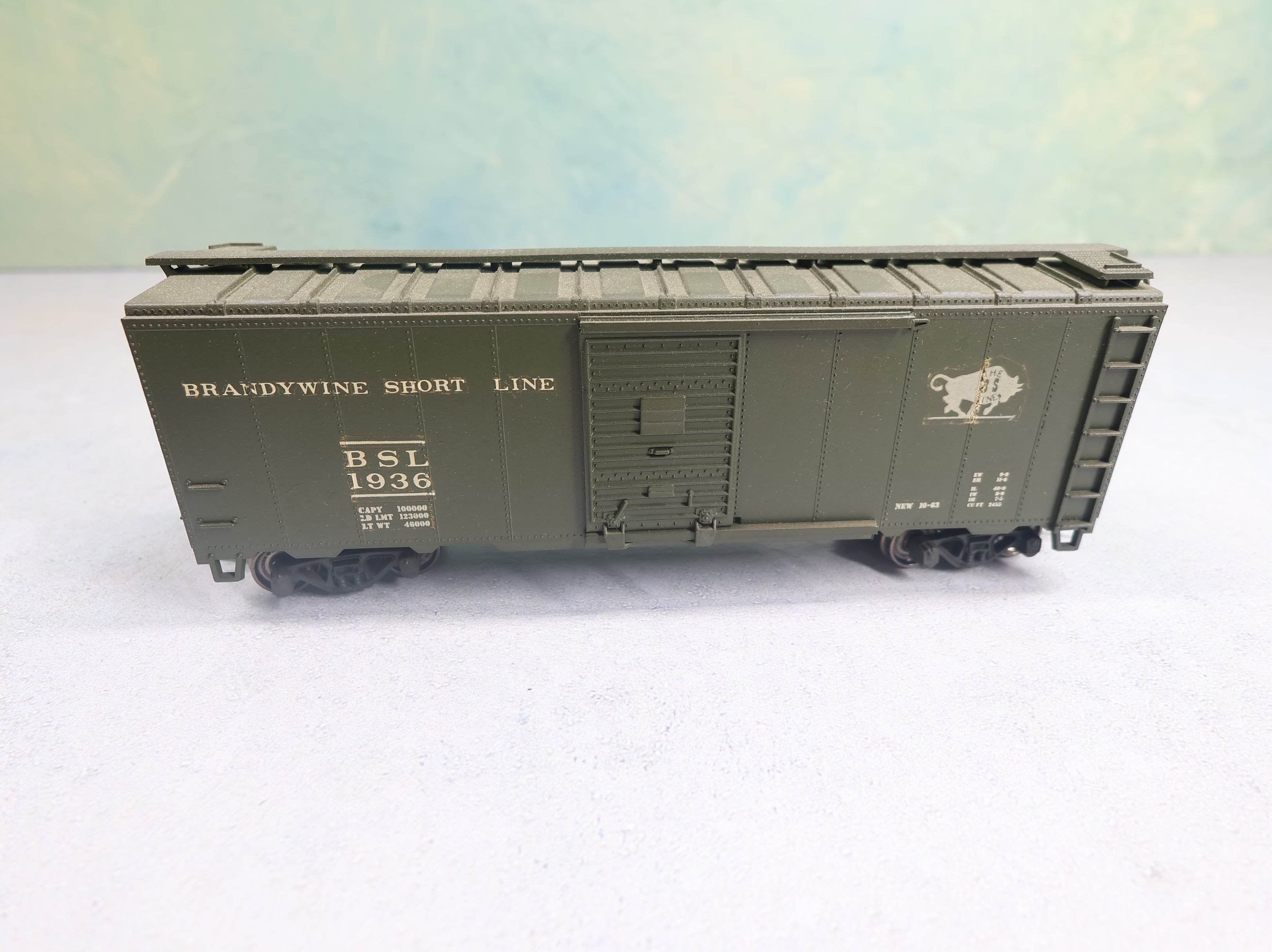 USED Athearn HO Scale 40' Box Car Brandywine Short Line BSL #1936 Decal