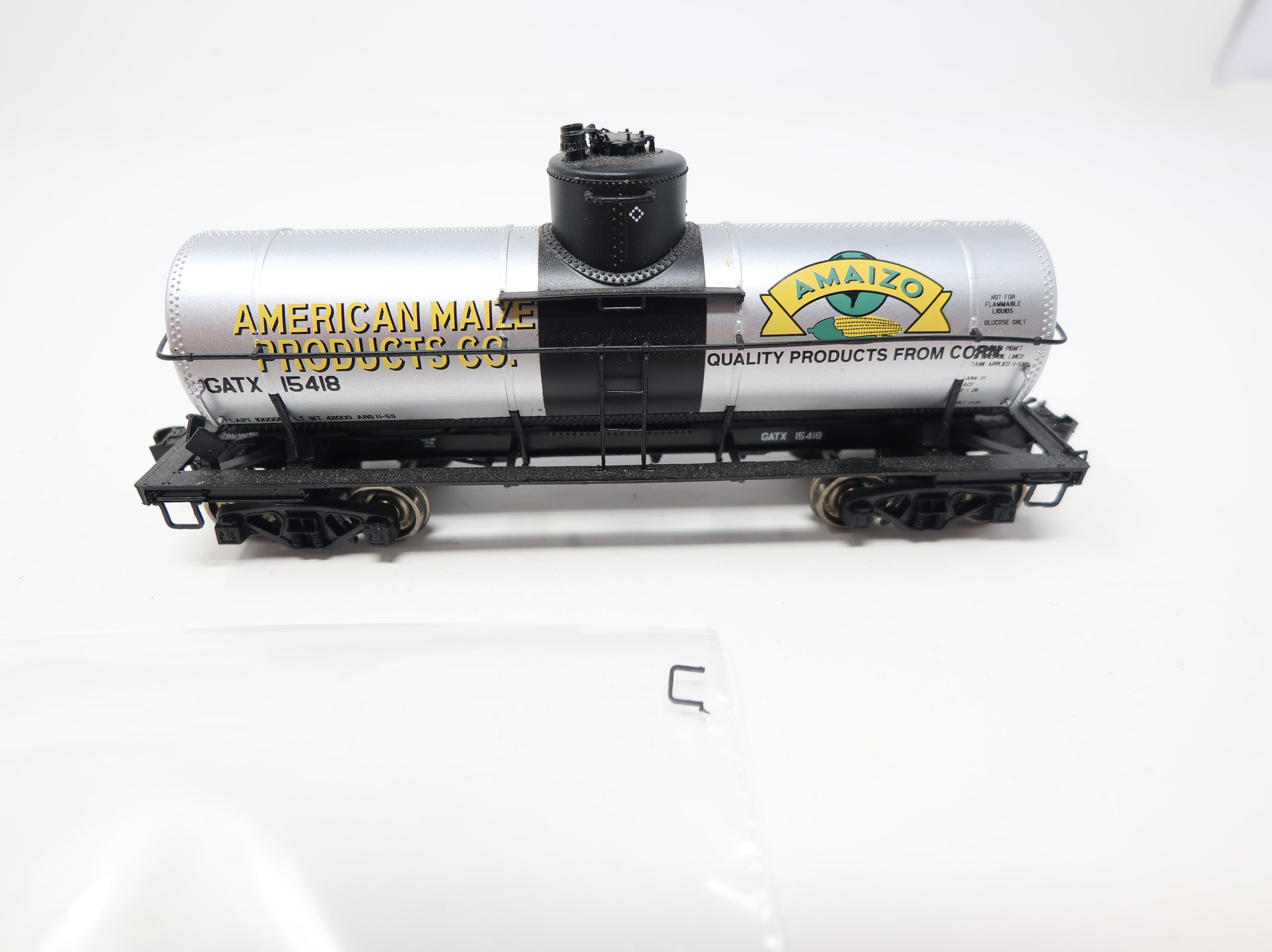 USED WalthersProto HO Scale Proto2000 8K Gal Tank Car American Maize Products GATX #15418