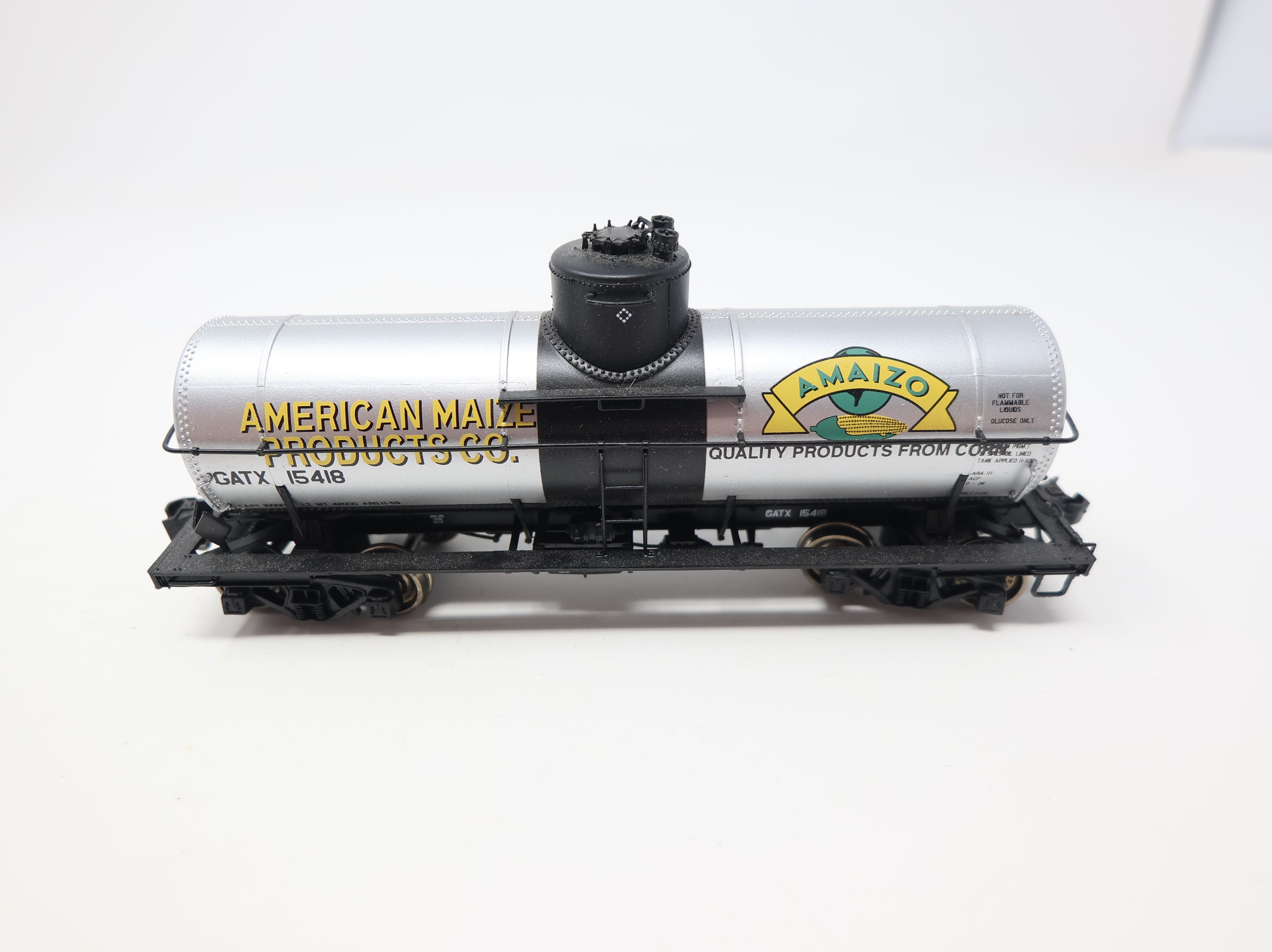 USED WalthersProto HO Scale Proto2000 8K Gal Tank Car American Maize Products GATX #15418