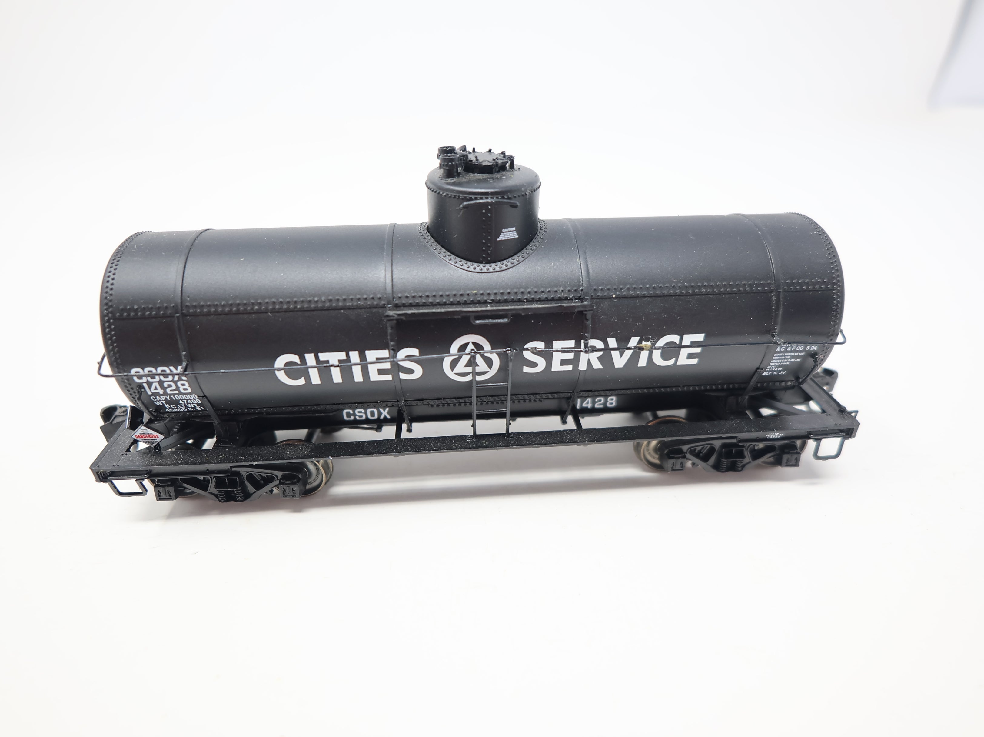 USED WalthersProto HO Scale 10k Gal Tank Car Cities Service CSOX #1428