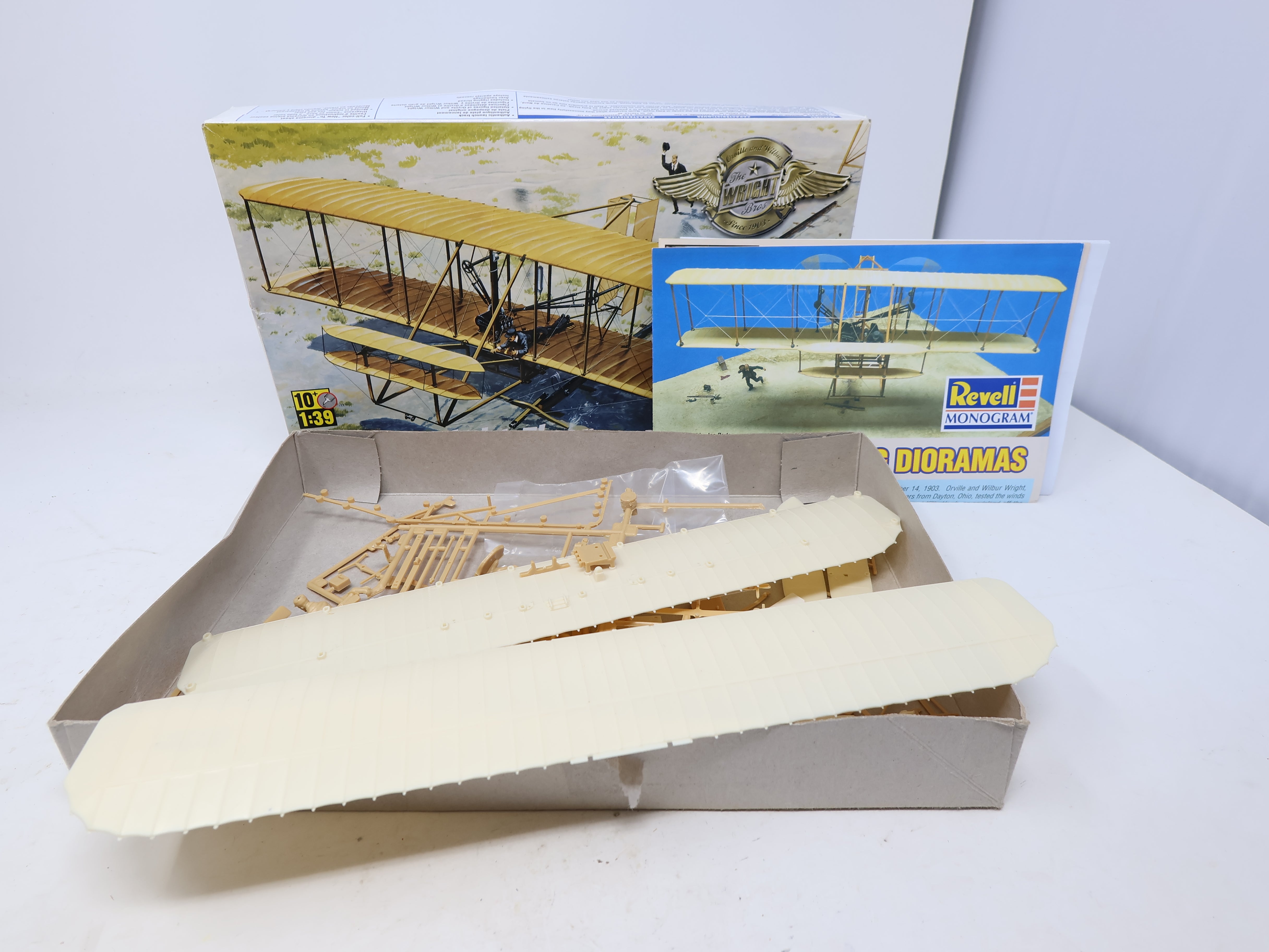 USED REVELL 85-5243 , 1:39 Scale Wright Flyer Plane Plastic Kit - Skill Level 2 - Open Box (KIT)