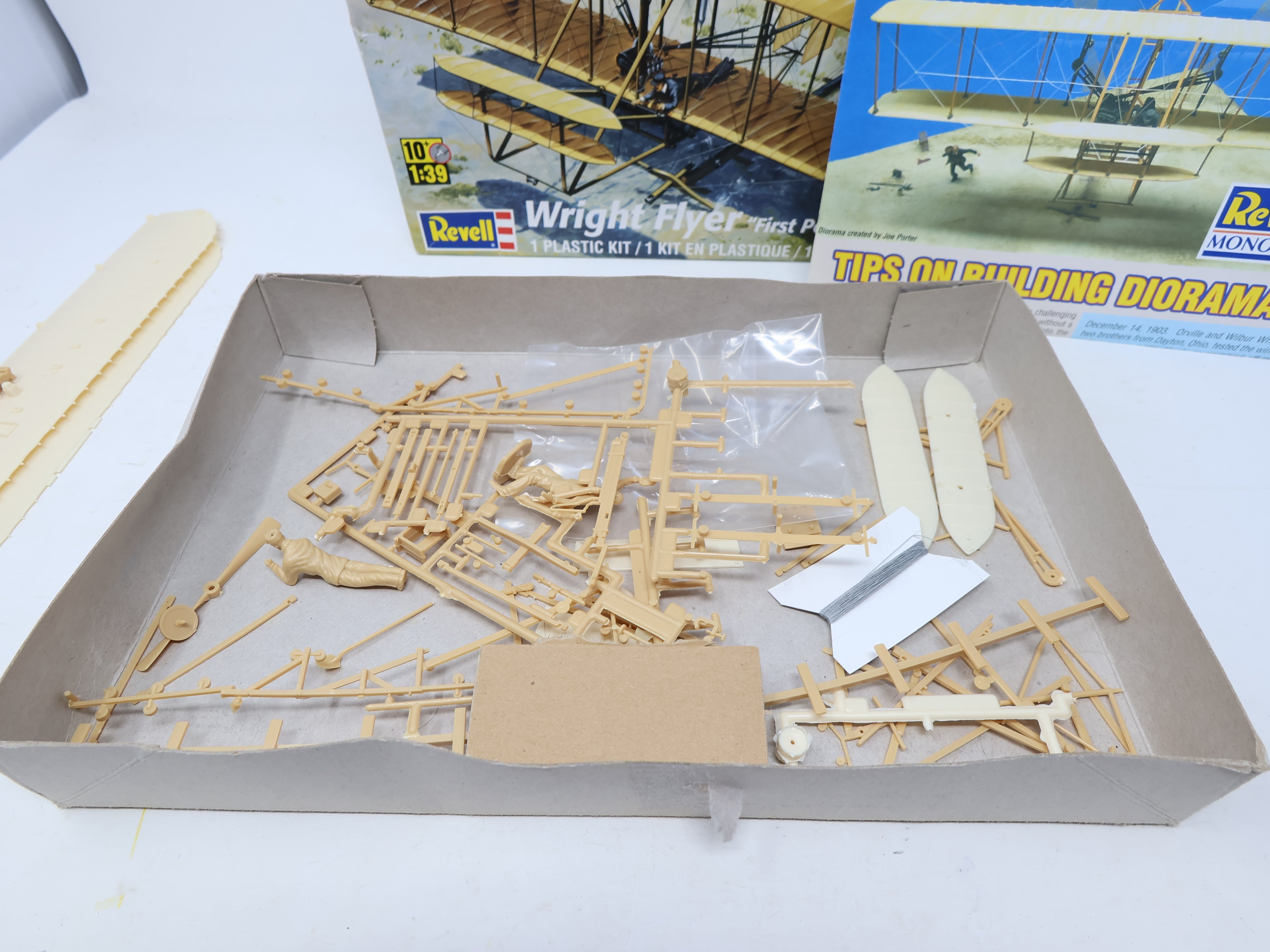 USED REVELL 85-5243 , 1:39 Scale Wright Flyer Plane Plastic Kit - Skill Level 2 - Open Box (KIT)