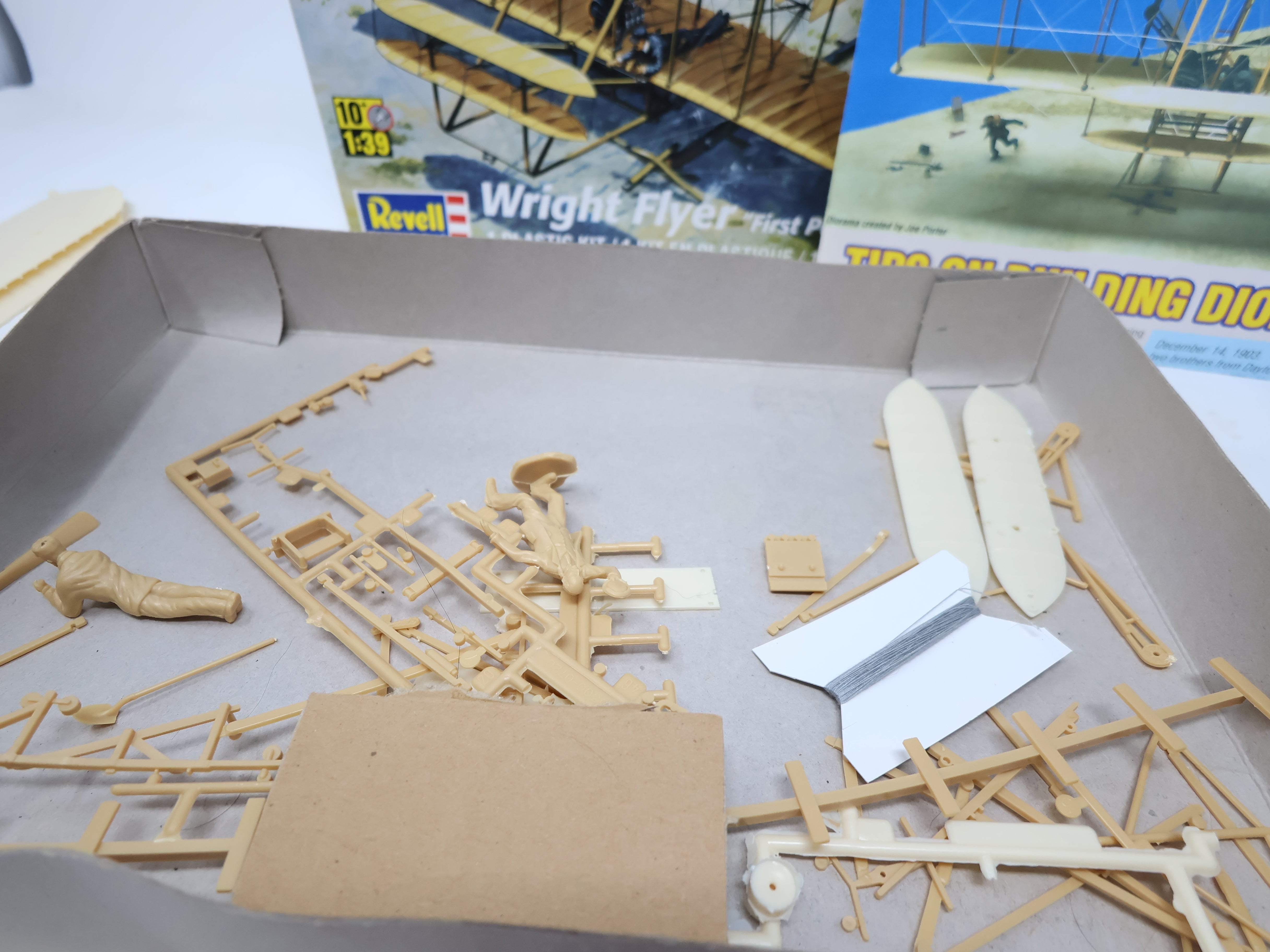 USED REVELL 85-5243 , 1:39 Scale Wright Flyer Plane Plastic Kit - Skill Level 2 - Open Box (KIT)