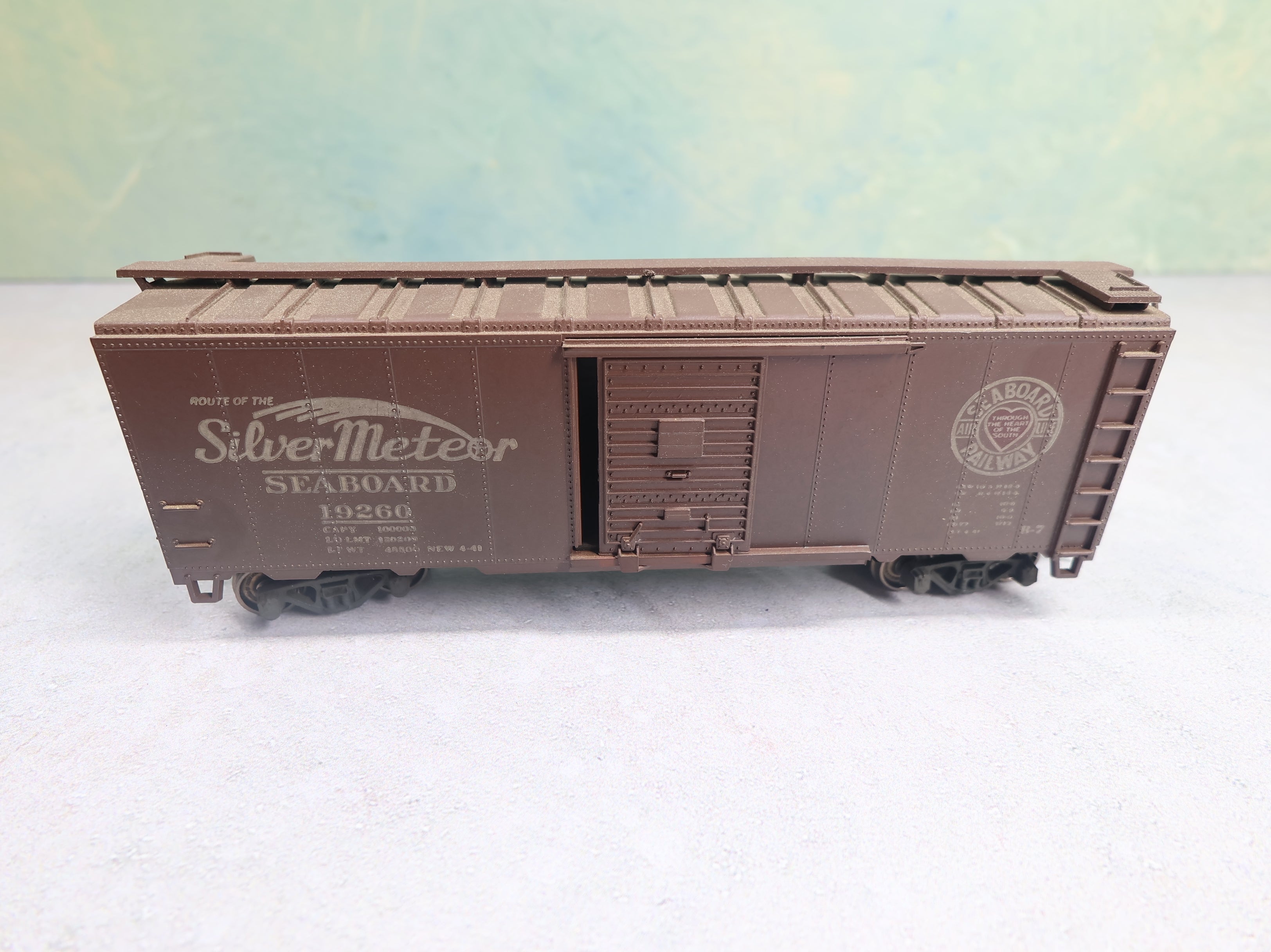 USED Athearn HO Scale 40' Box Car Seaboard Air Line #19260 Weathered