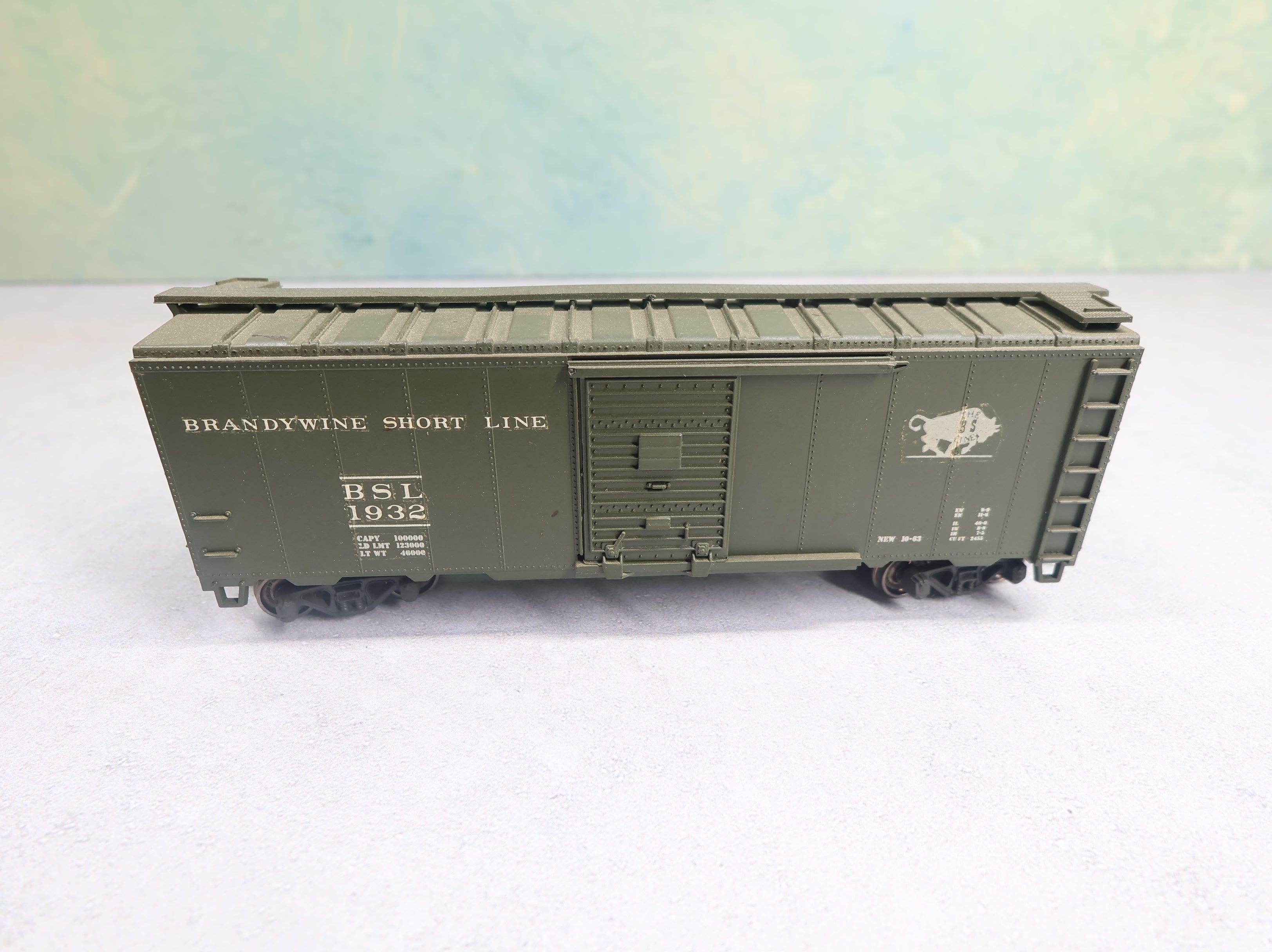 USED Athearn HO Scale 40' Box Car Brandywine Short Line BSL #1932 Decal