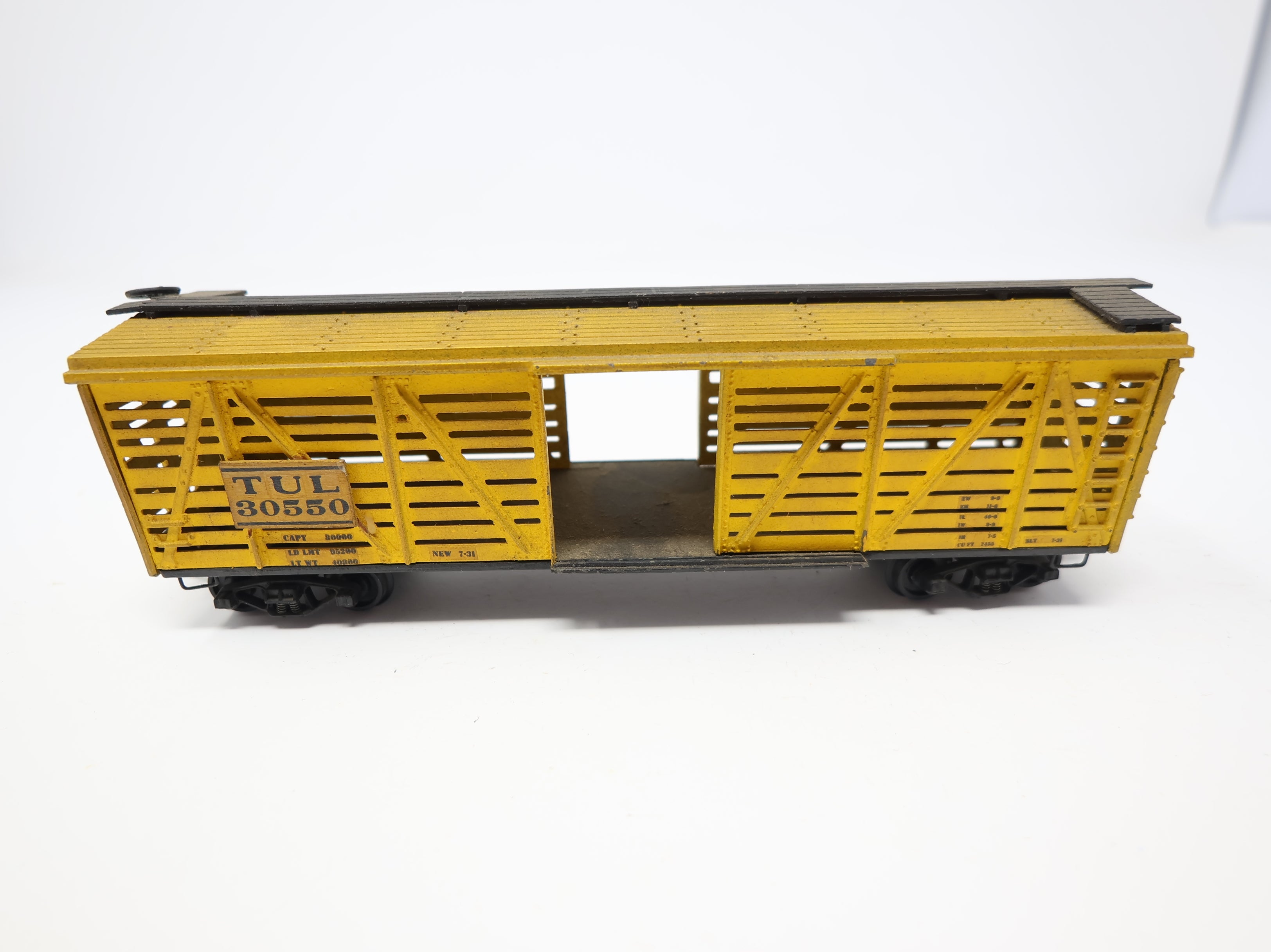 USED HO Scale Cattle Stock Car The U Line TUL #30550 Custom