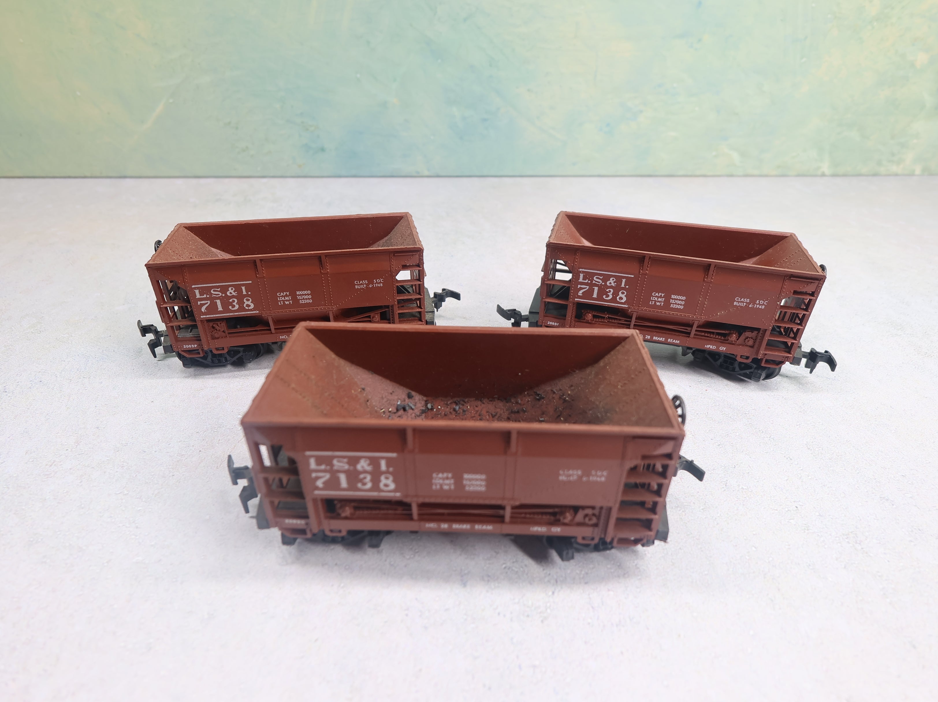 USED AHM HO Scale Ore Car Lake Superior & Ishpeming LS&I #7138 (3 pcs)