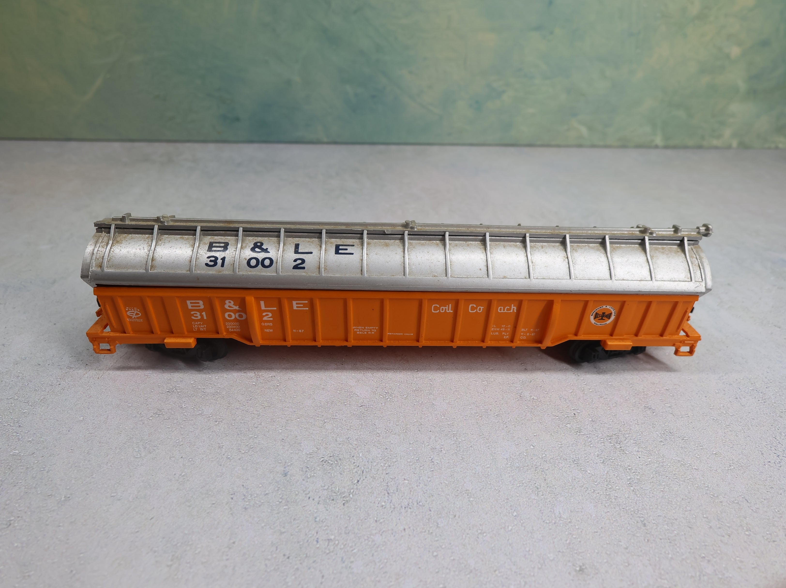 USED Bachmann HO Scale Coil Car Bessemer and Lake Erie Railroad B&LE #31002