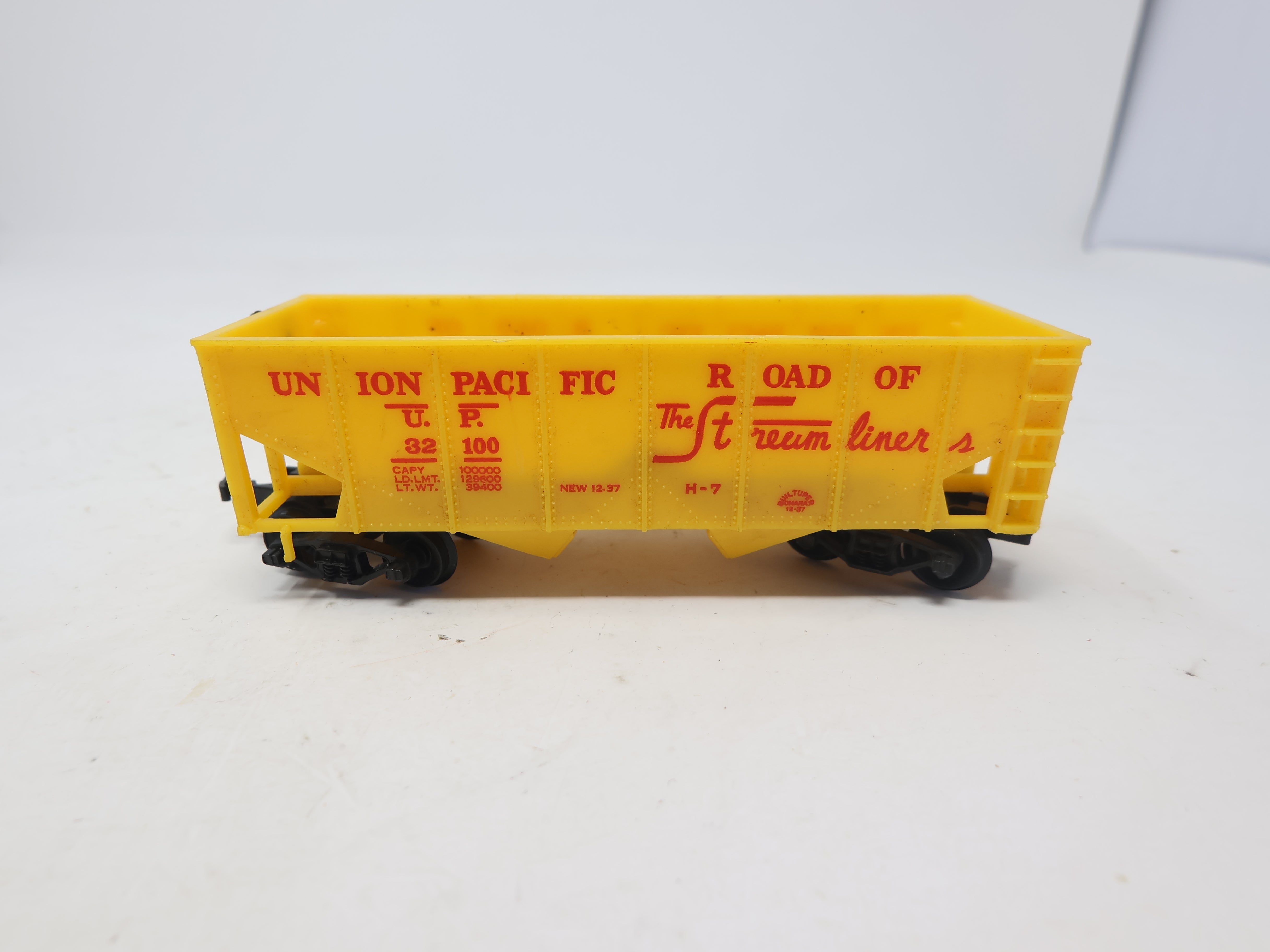 USED HO Scale, 2 Bay Hopper, Union Pacific UP #32100