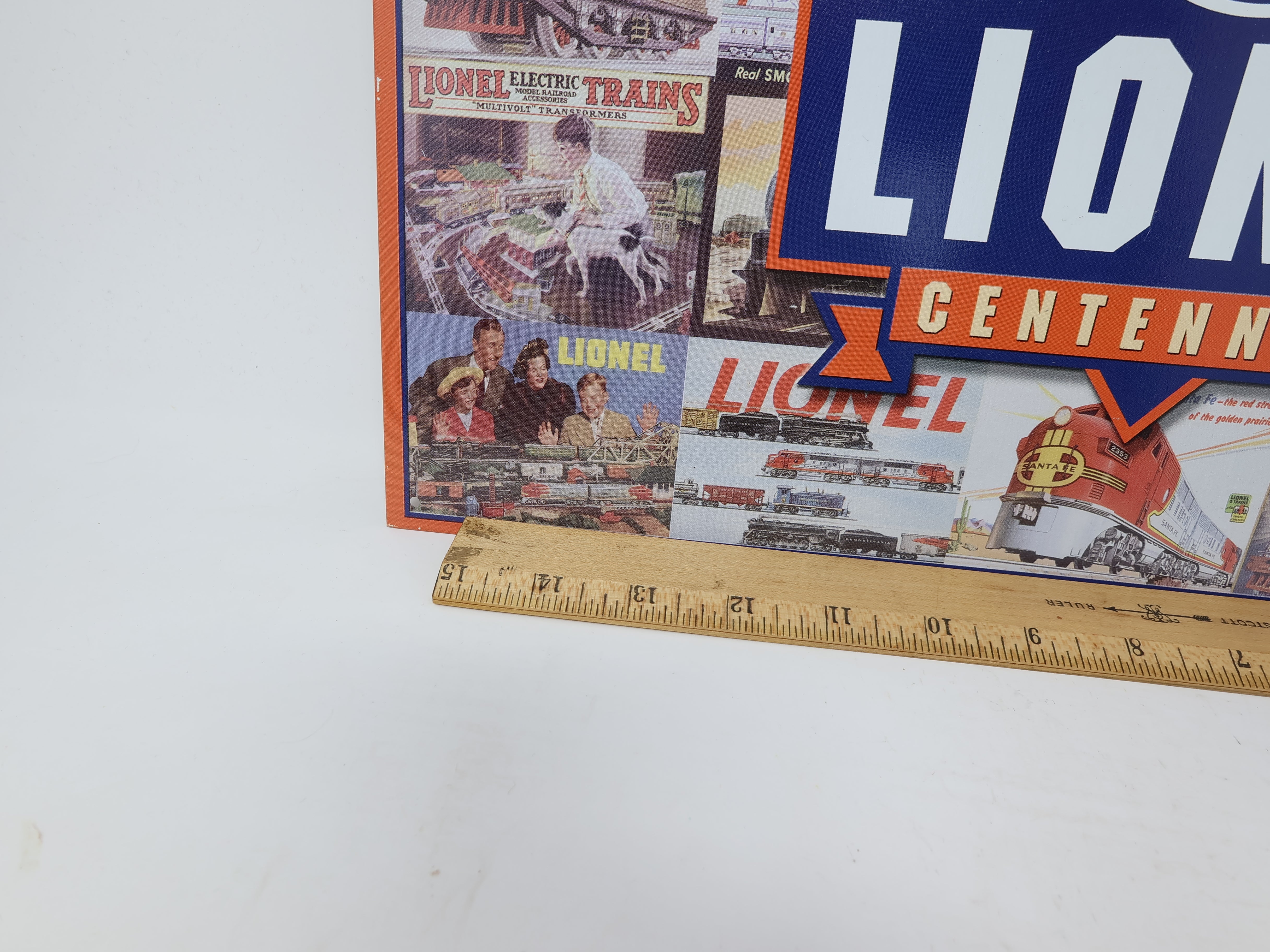 USED , Lionel Centennial 1900 - 2000 Tin Sign (Approx 16 x 12.5")