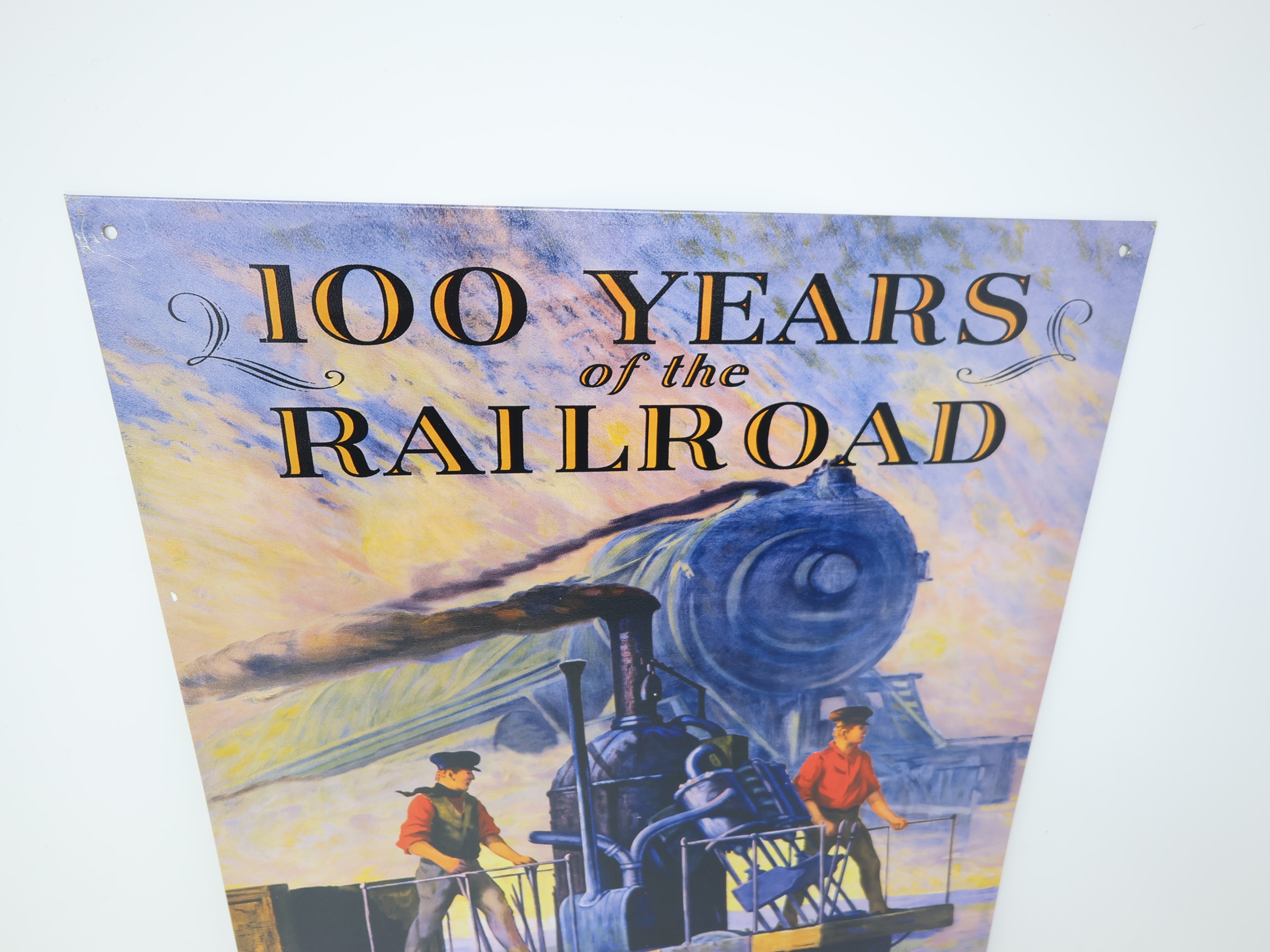 USED , B&O Centenary Pageant 1927 Tin Sign (Approx 16 x 12.5")