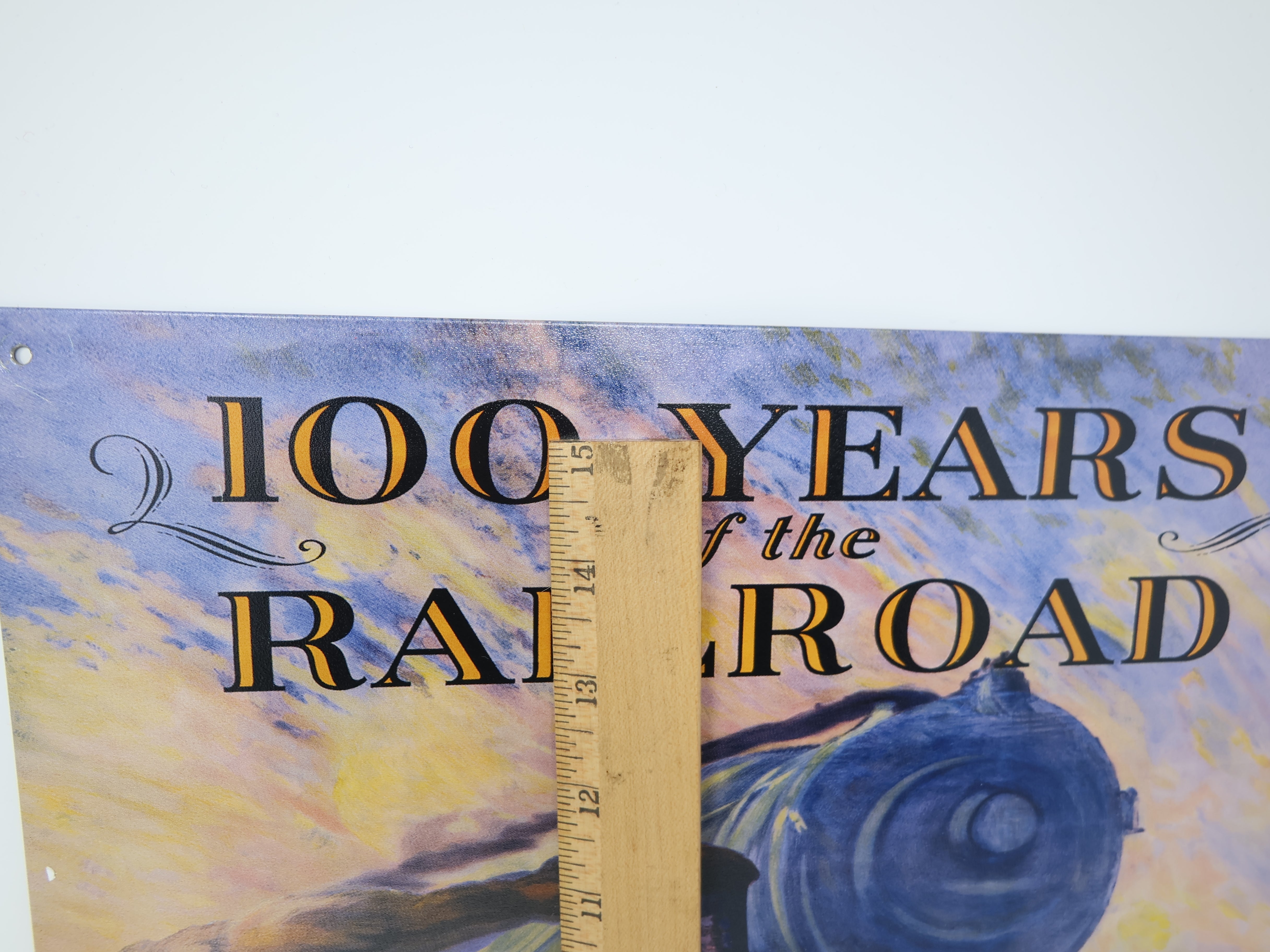 USED , B&O Centenary Pageant 1927 Tin Sign (Approx 16 x 12.5")