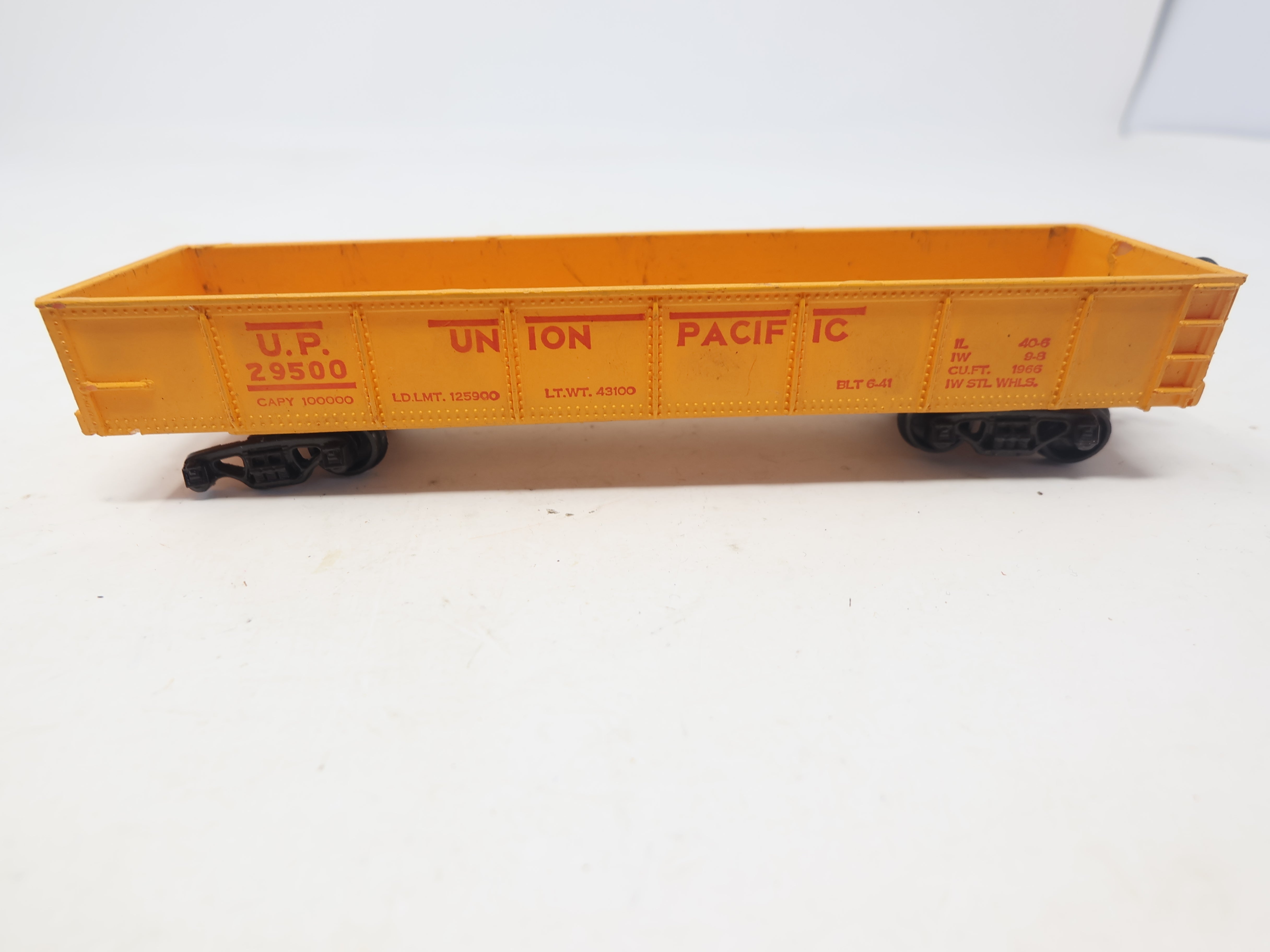 USED Varney HO Scale, Gondola, Union Pacific UP #29500