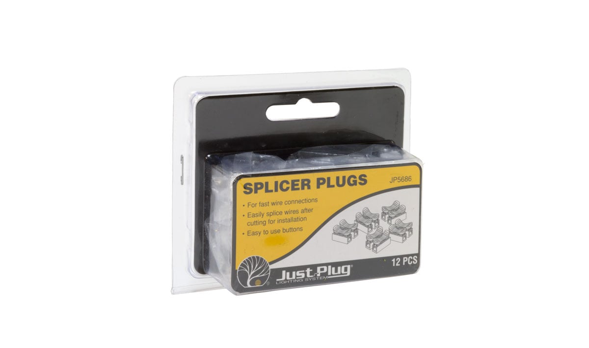 Woodland Scenics JP5686 Multi Scale, Just Plug Splicer Plugs (12pcs)