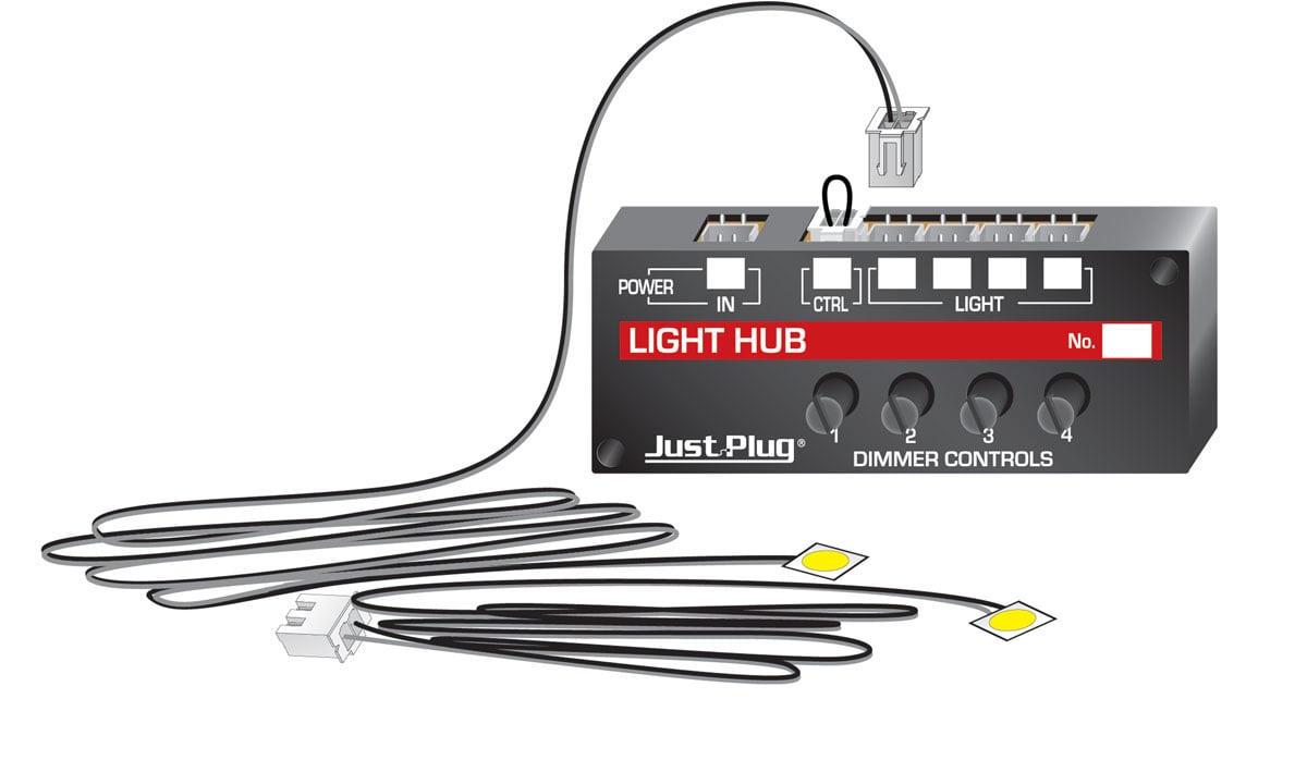 Woodland Scenics JP5700 Multi Scale, Just Plug Lights & Hub Set