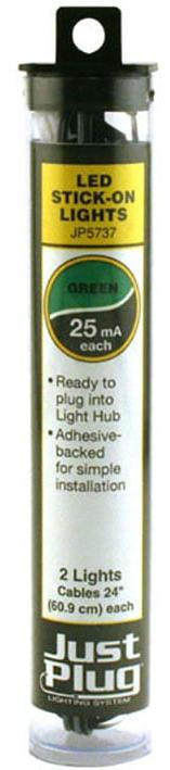 Woodland Scenics JP5737 Multi Scale, Just Plug Green LED Stick On Lights