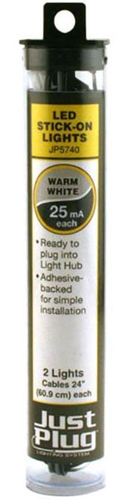 Woodland Scenics JP5740 Multi Scale, Just Plug Warm White LED Stick On Lights