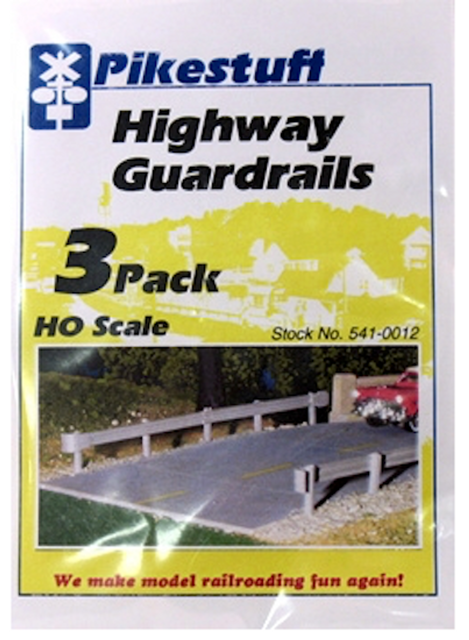 Pikestuff 541-0012 HO Scale Highway Guardrails (3 pcs)