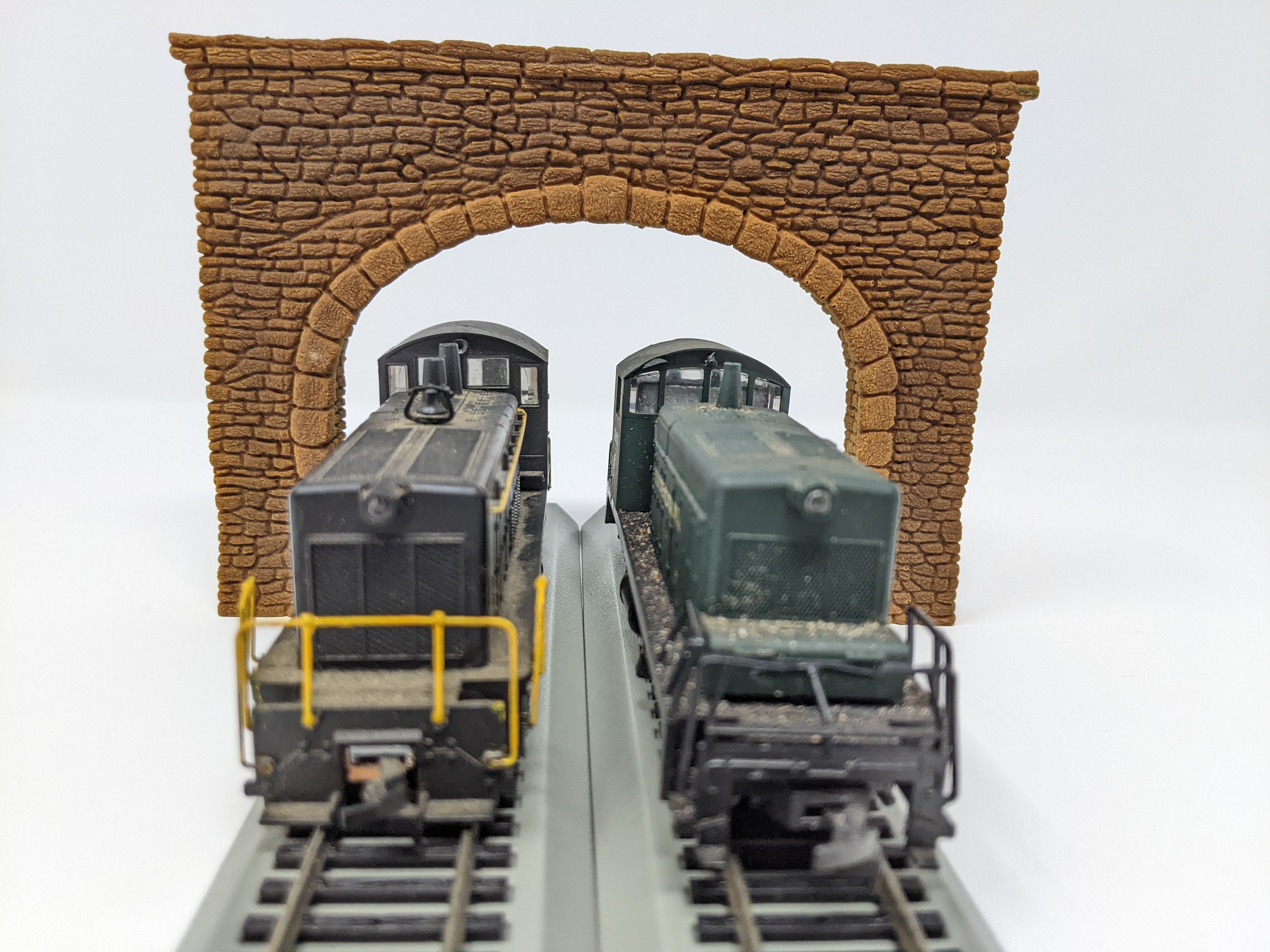 USED HO Scale, Custom Wood Double Tunnel Portal