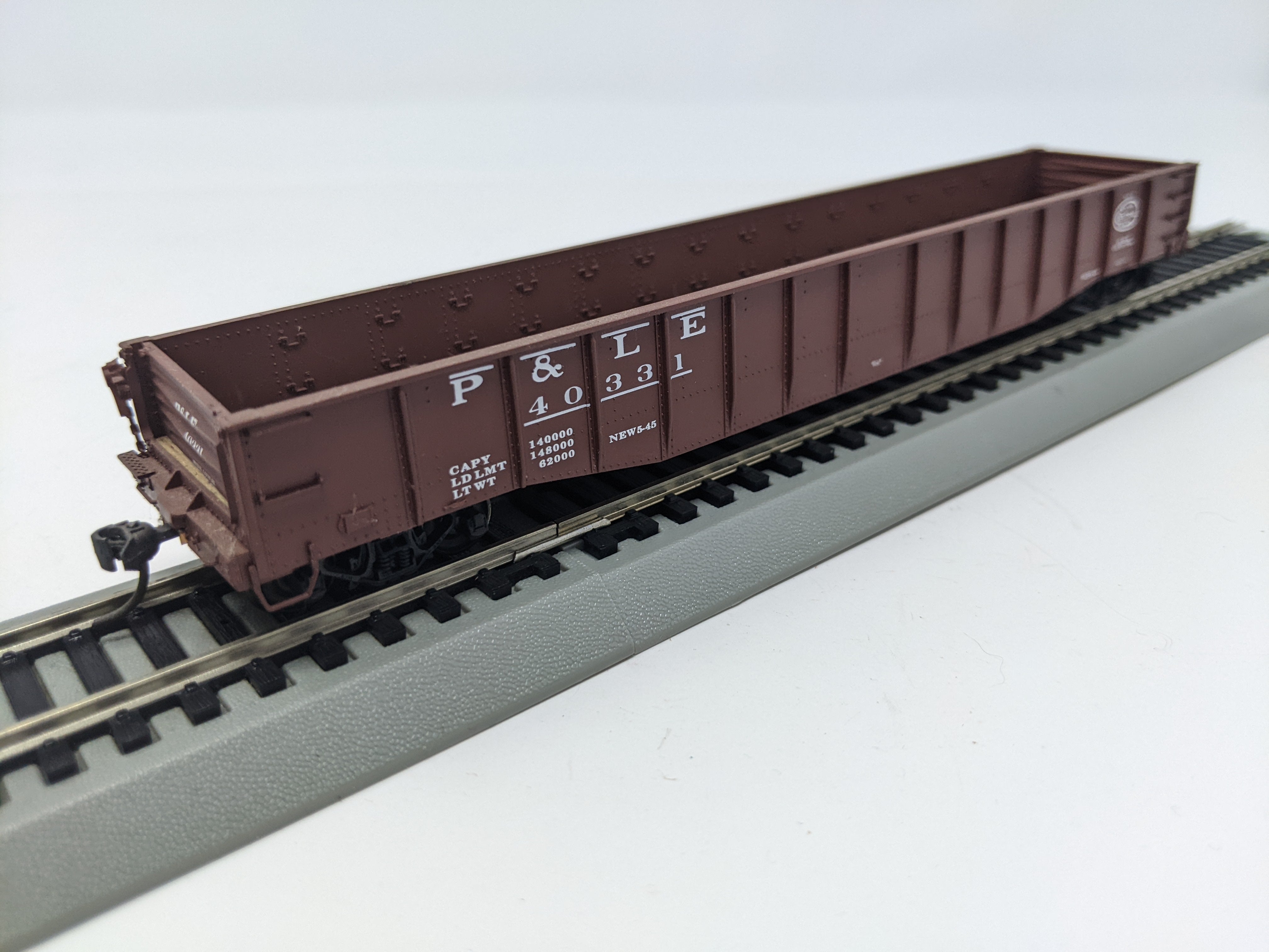 USED Life-Like HO Scale, 52'6'' Drop End Mill Gondola P&LE #40331, Read Description