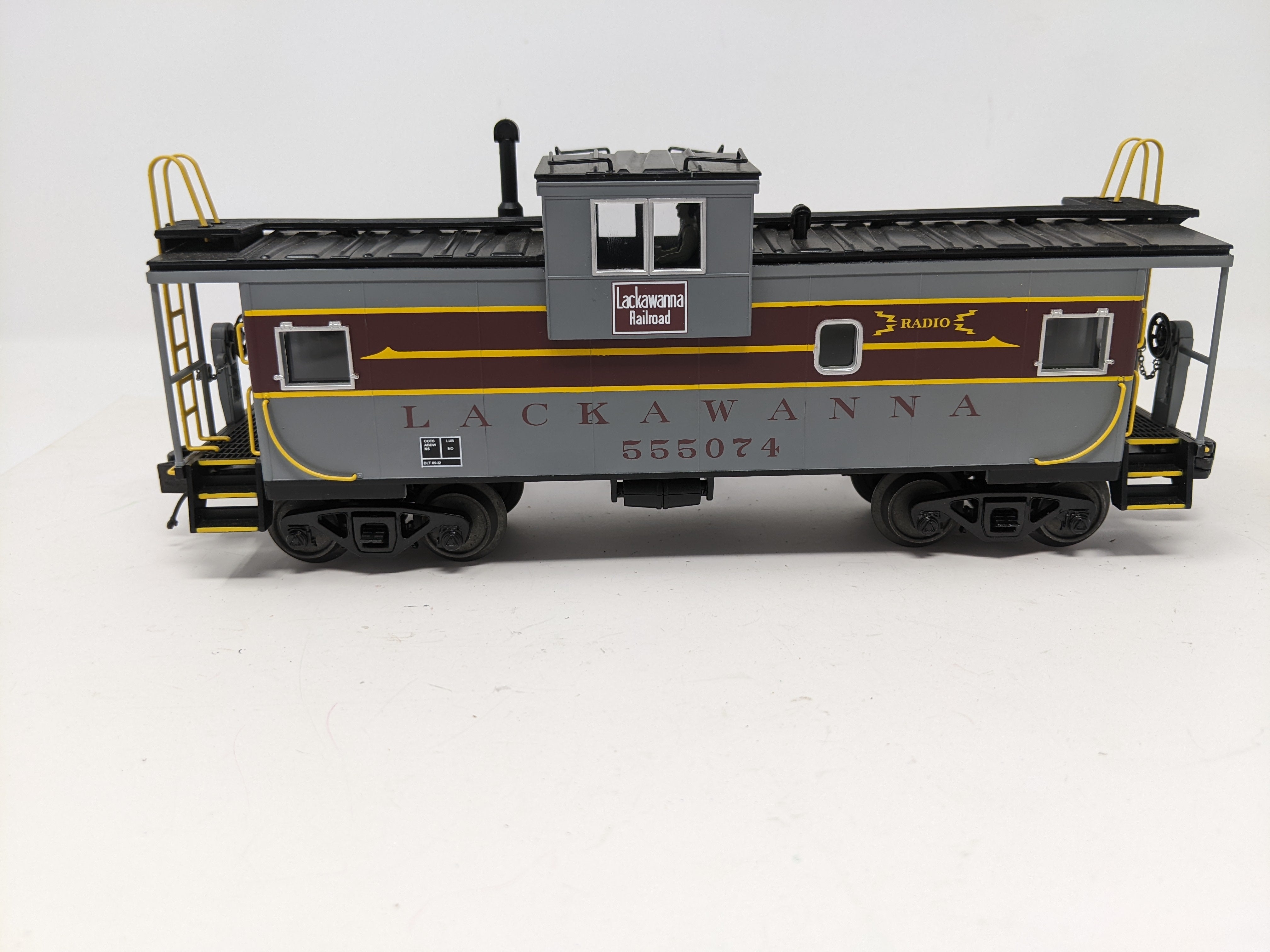USED MTH Premier 20-91395 O, Extended Vision Caboose NS Heritage Series, Lackawanna #555074