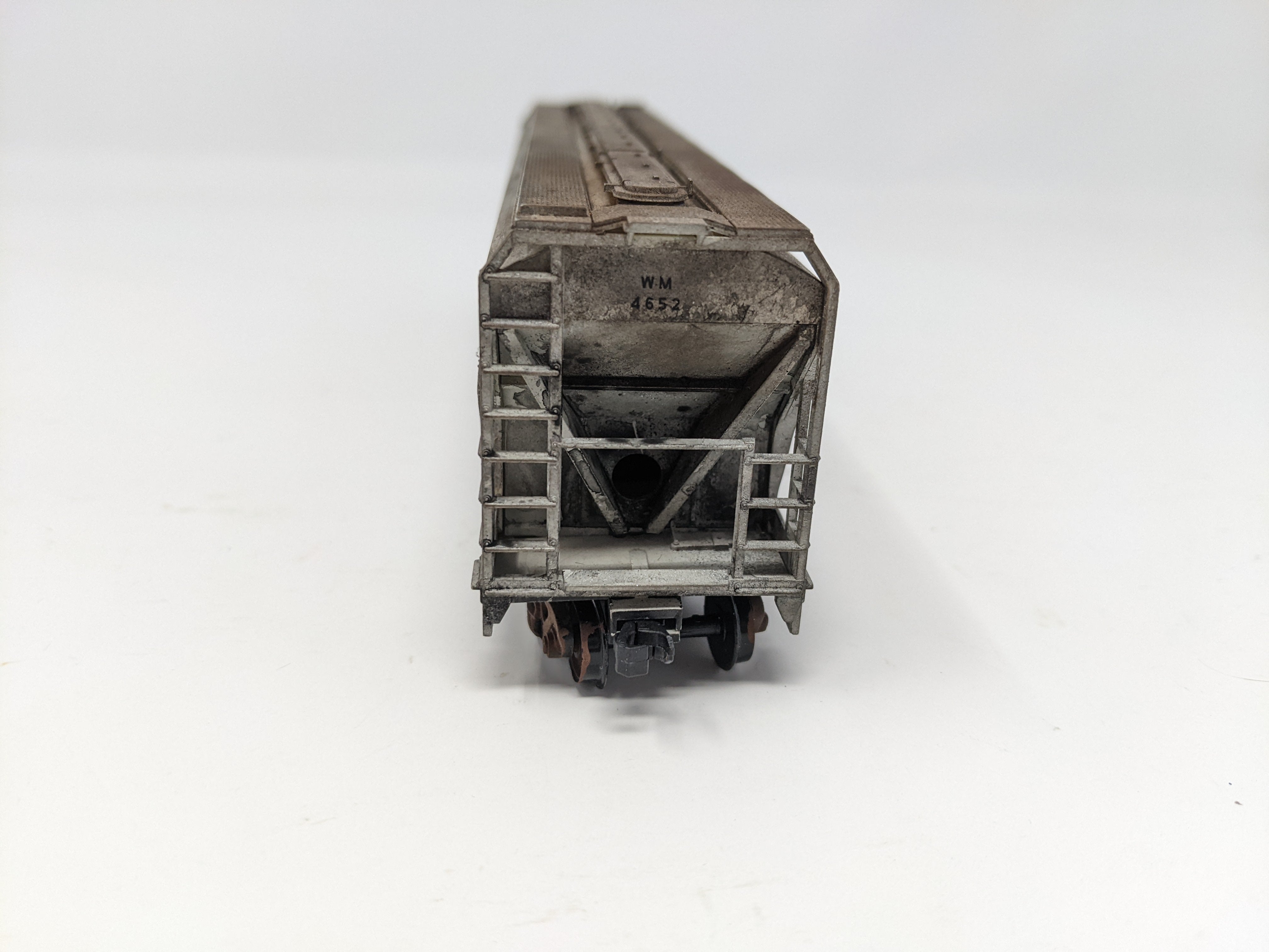 USED Accurail 2113 HO Scale, 3 Bay ACF Hopper, Weathered, Western Maryland WM #4652