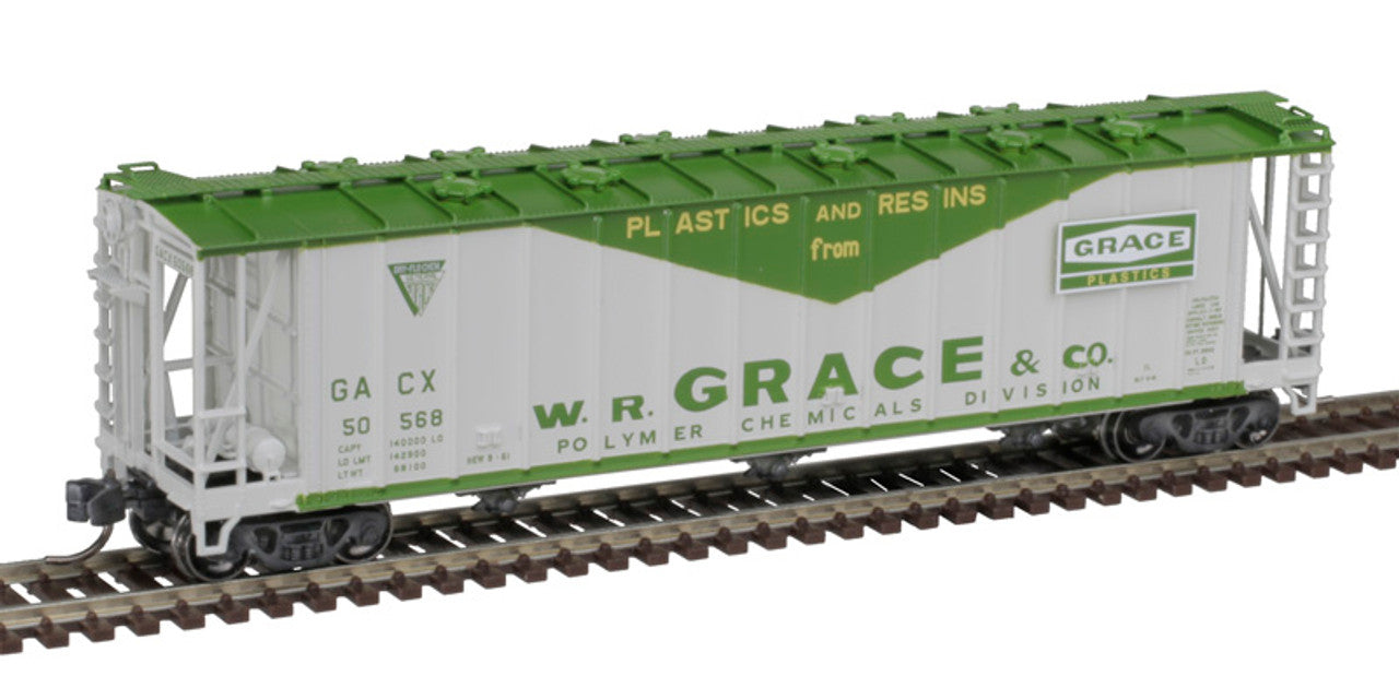 Atlas Master 50006345 N Scale, 3500CF Dry-Flo Covered Hopper, WR Grace GACX #50568