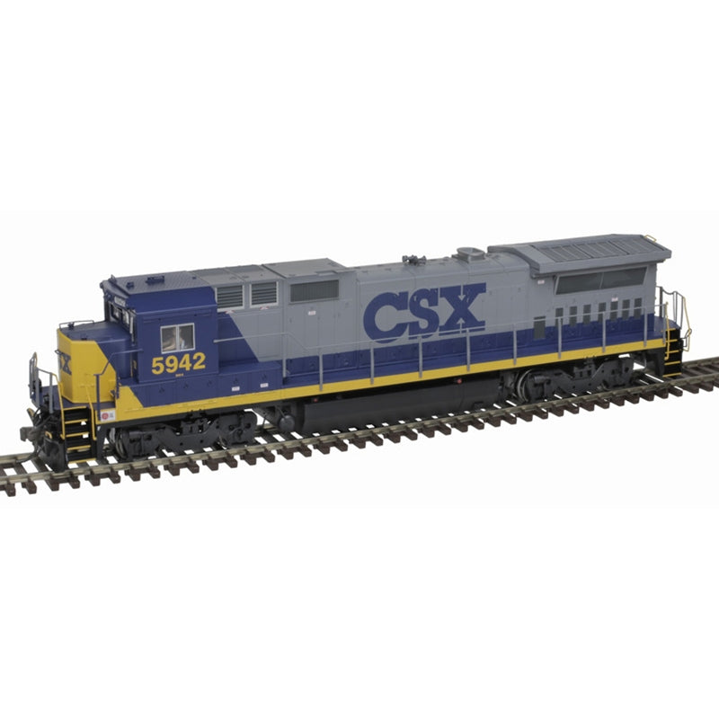 Atlas Master 10004314 HO Scale Dash 8-40B Diesel Locomotive CSX #5938 YN2 Gold ESU LokSound 5