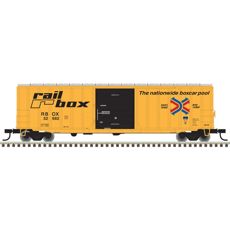 Atlas Trainman 20006720 HO Scale, ACF 50' 6" Box Car, Railbox RBOX #32745, (Large Logo)