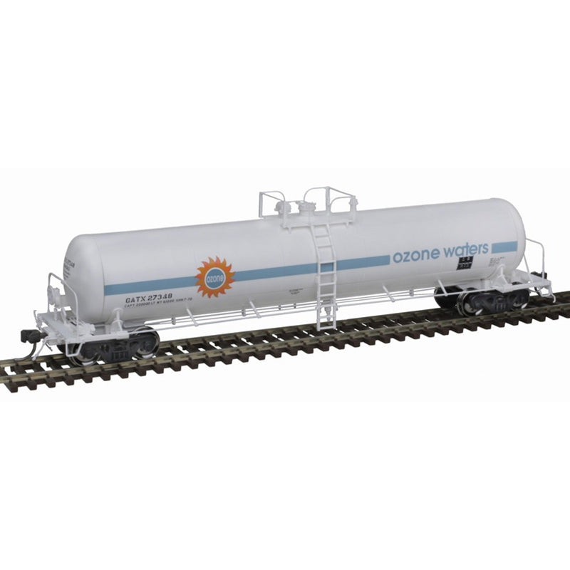 Atlas Master 20006972 HO Scale 20,700 Gallon Non-Insulated Tank Car Ozone Waters GATX #27348