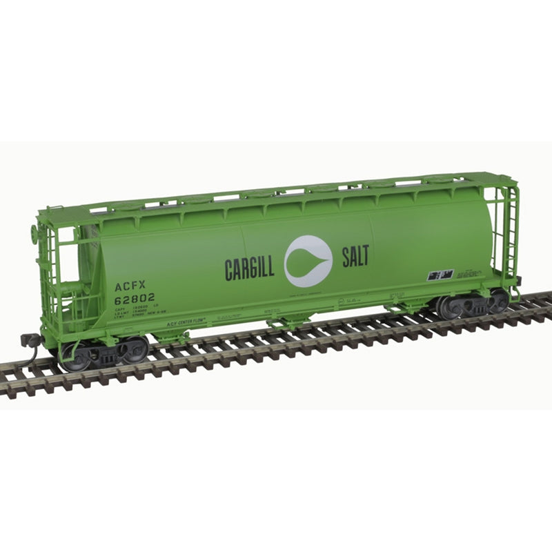 Atlas Master 20007171 HO Scale 3 Bay Cylindrical Hopper Cargill Salt ACFX #62802