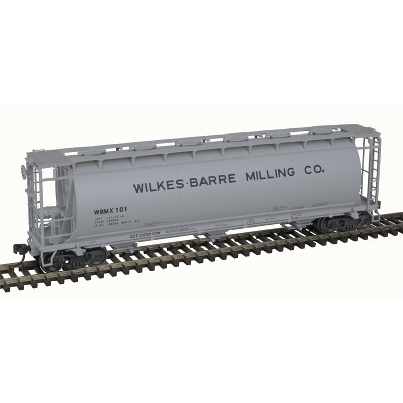 Atlas Master 20007183 HO Scale 3 Bay Cylindrical Hopper Wilkes-Barre Milling WBMX #101