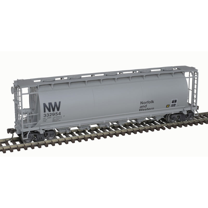 Atlas Master 20007193 HO Scale 3 Bay Cylindrical Hopper Norfolk & Western NW #332956