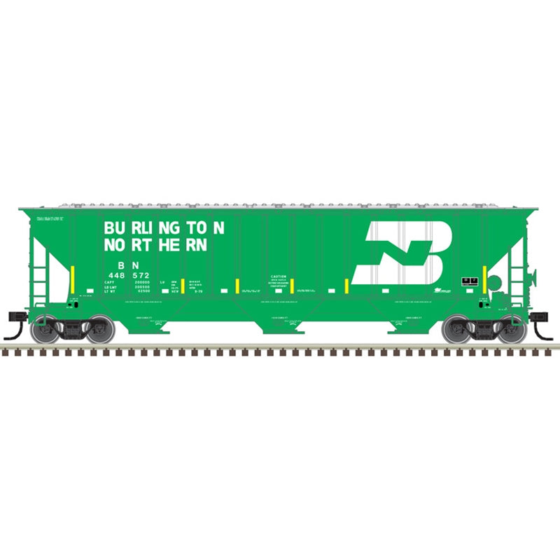 Atlas Trainman 20006633 HO Scale, Thrall 4750 Covered Hopper, BNSF BN #448572, w/ Stripes