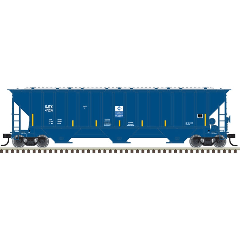 Atlas Trainman 50005921 N Scale, Thrall 4750 Covered Hopper, David J. Joseph Transportation DJTX #475536, w/ Stripes