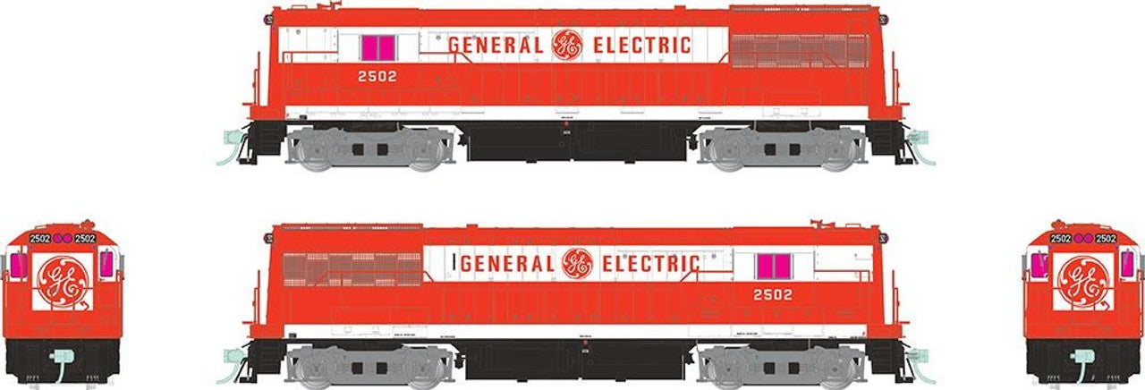 Rapido 35531 HO Scale, GE U25B GE Demonstrator Diesel Locomotive#2504, Red/White Scheme (ESU LokSound 5)