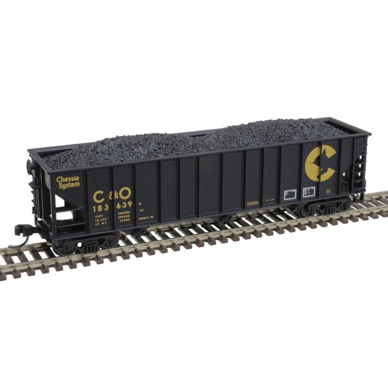 Atlas Trainman 50005861 N Scale, 90 Ton Hopper, Chessie System C&O #183121