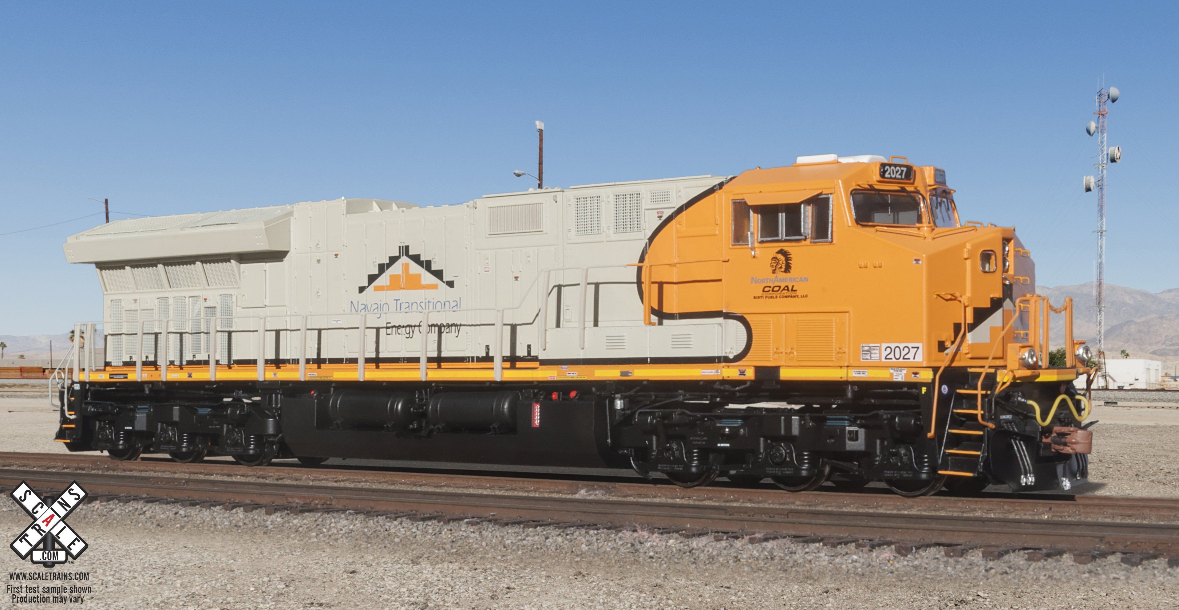ScaleTrains SXT31104 HO Scale, Tier 4 GEVO ET44AH Diesel Locomotive, Navajo Mining Co #2026, Square Exhaust (ESU LokSound 4)