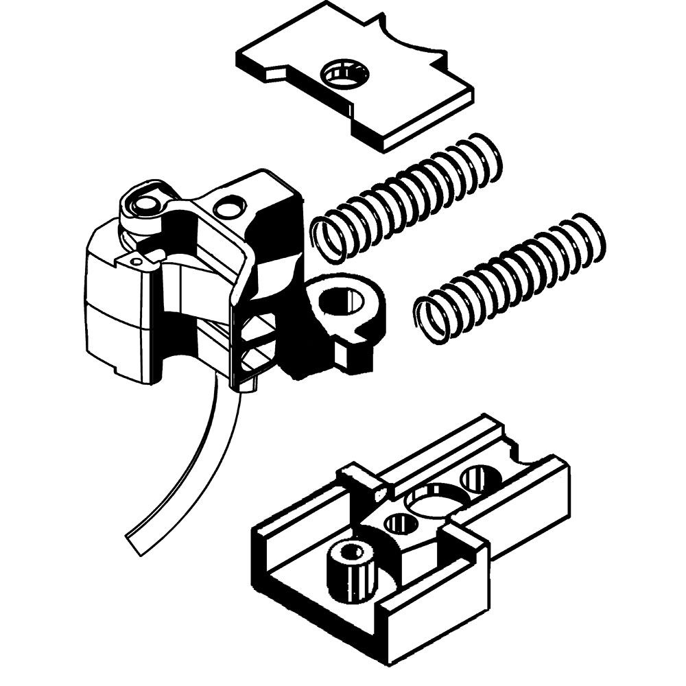 Kadee #909 G Scale, Type E Large Offset Couplers with Truck Mount Gearboxes